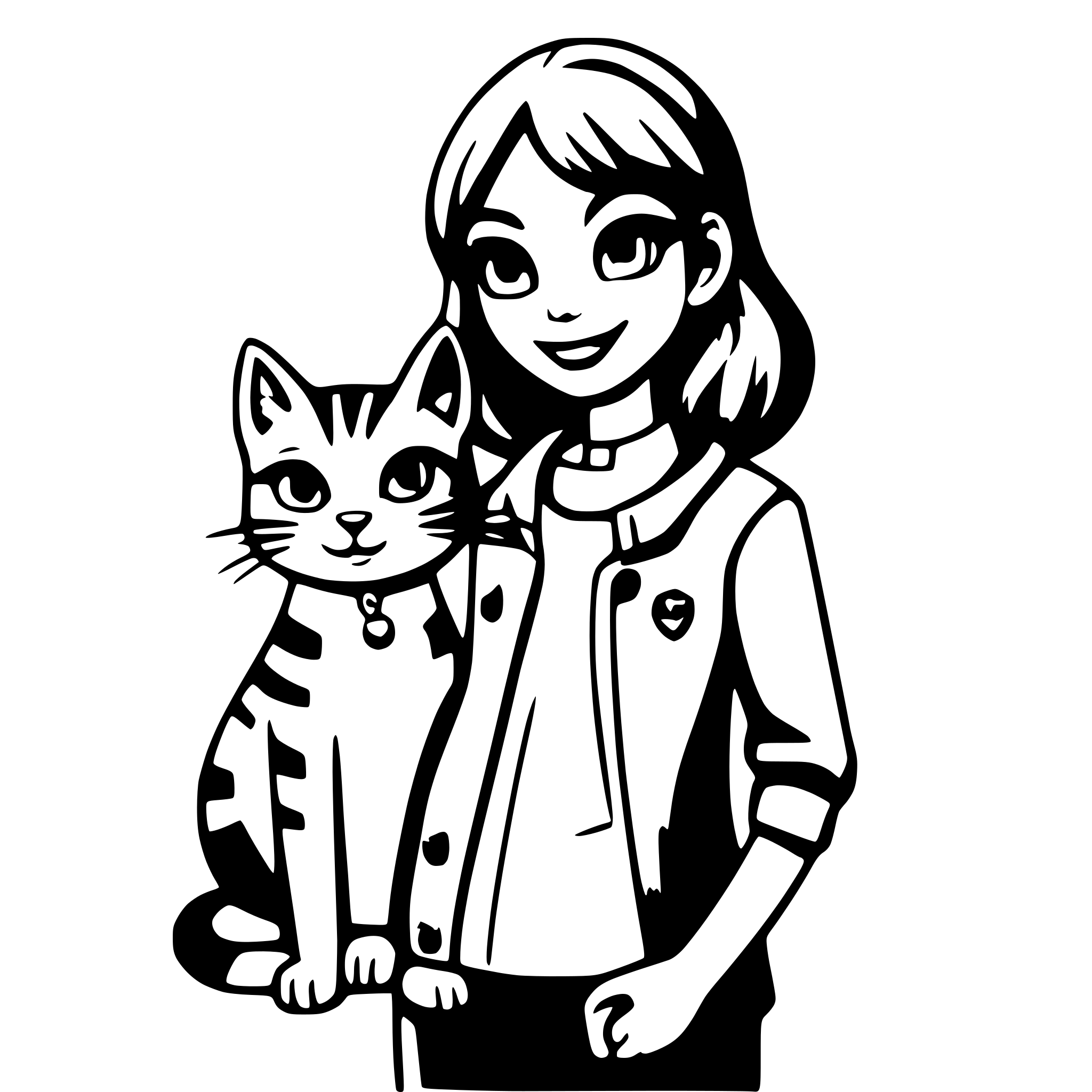 AI-generated SVG of a 33 year aniversary with 2 cats