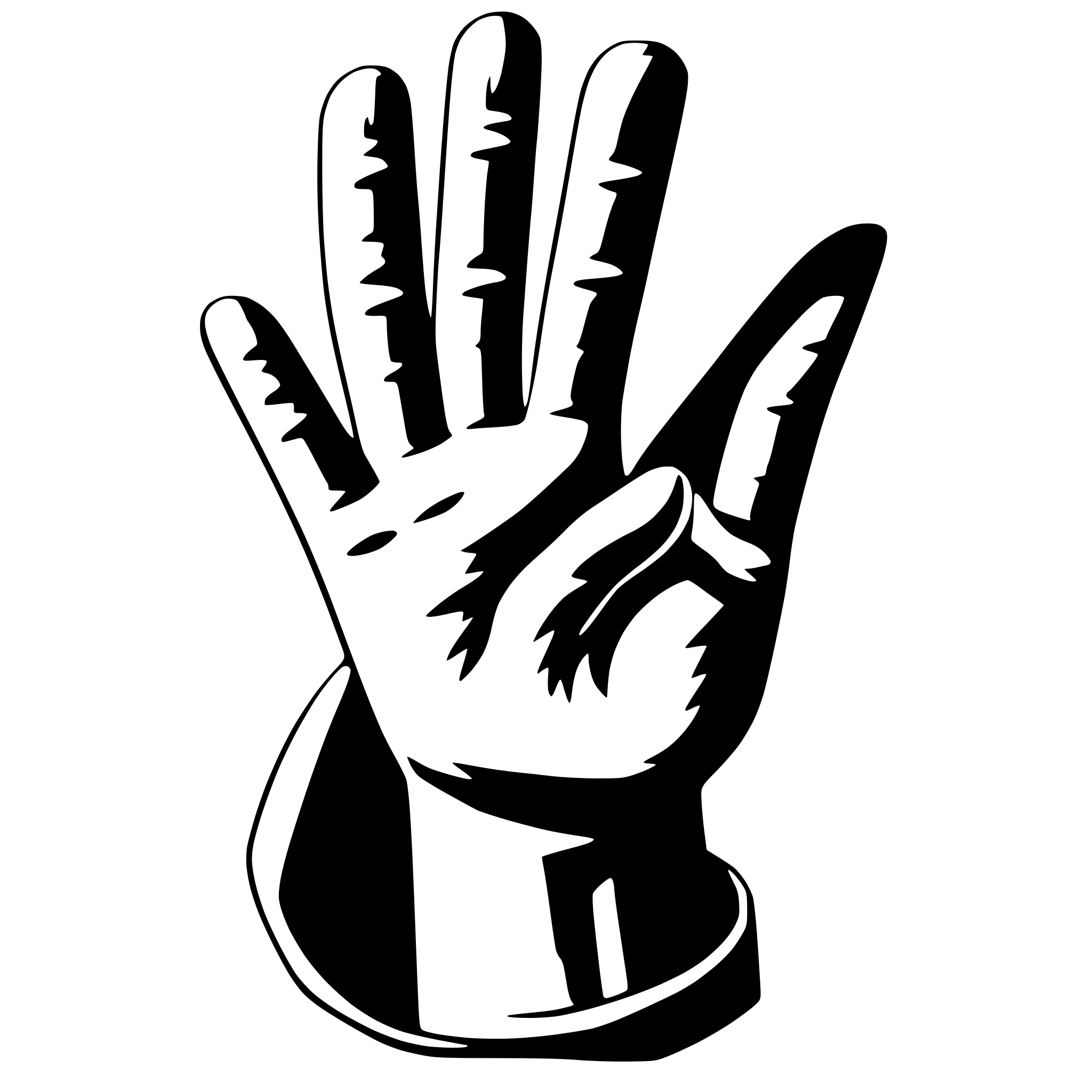 AI-generated SVG of 'ASL A'