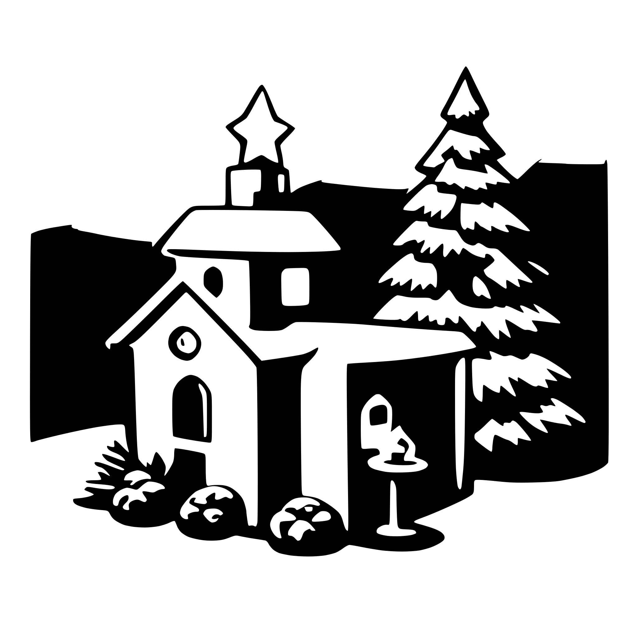 AI-generated SVG of a christmas