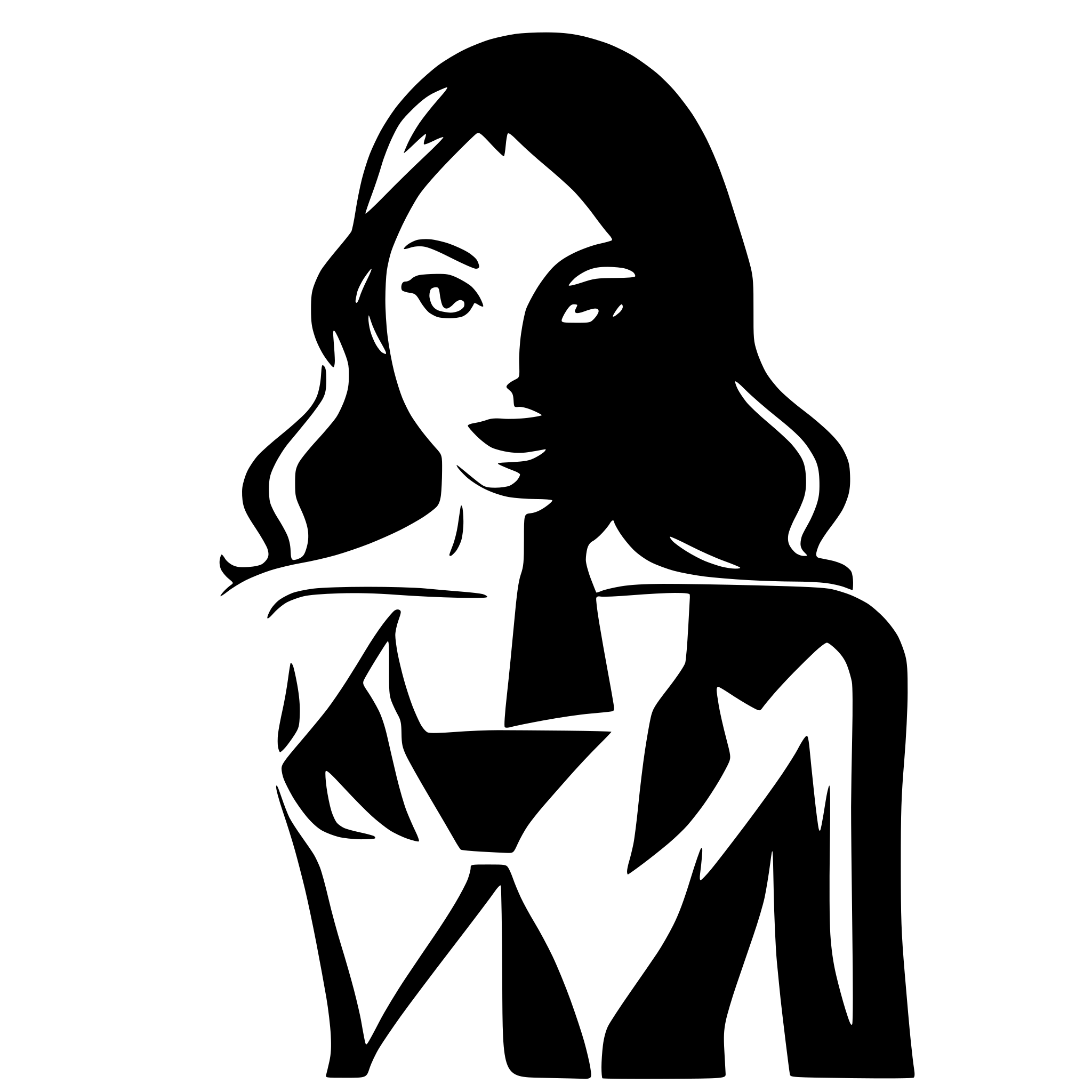 AI-generated SVG of a Generate an silhouette of a female body with an hourglass shape