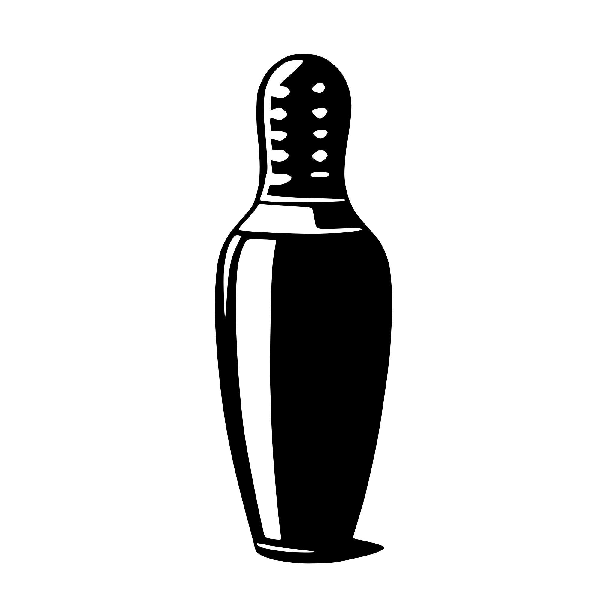 AI-generated SVG of a one bowling pin