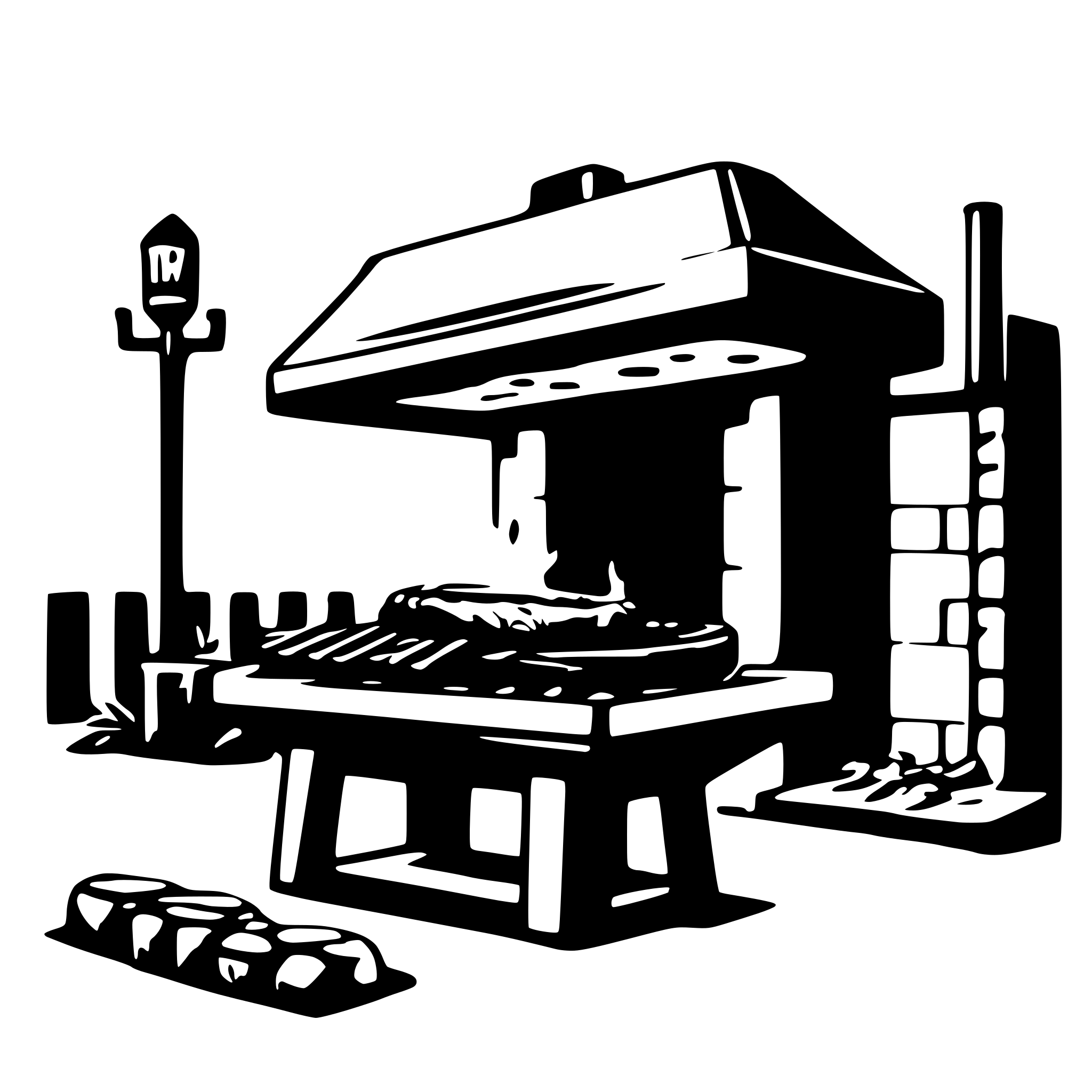 AI-generated SVG of 'Churrasqueira de concreto pegando fogo'