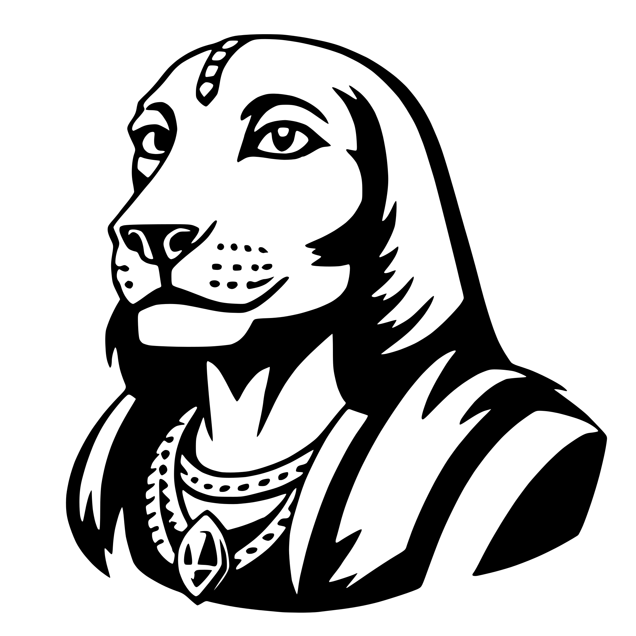 AI-generated SVG of a sekhmet