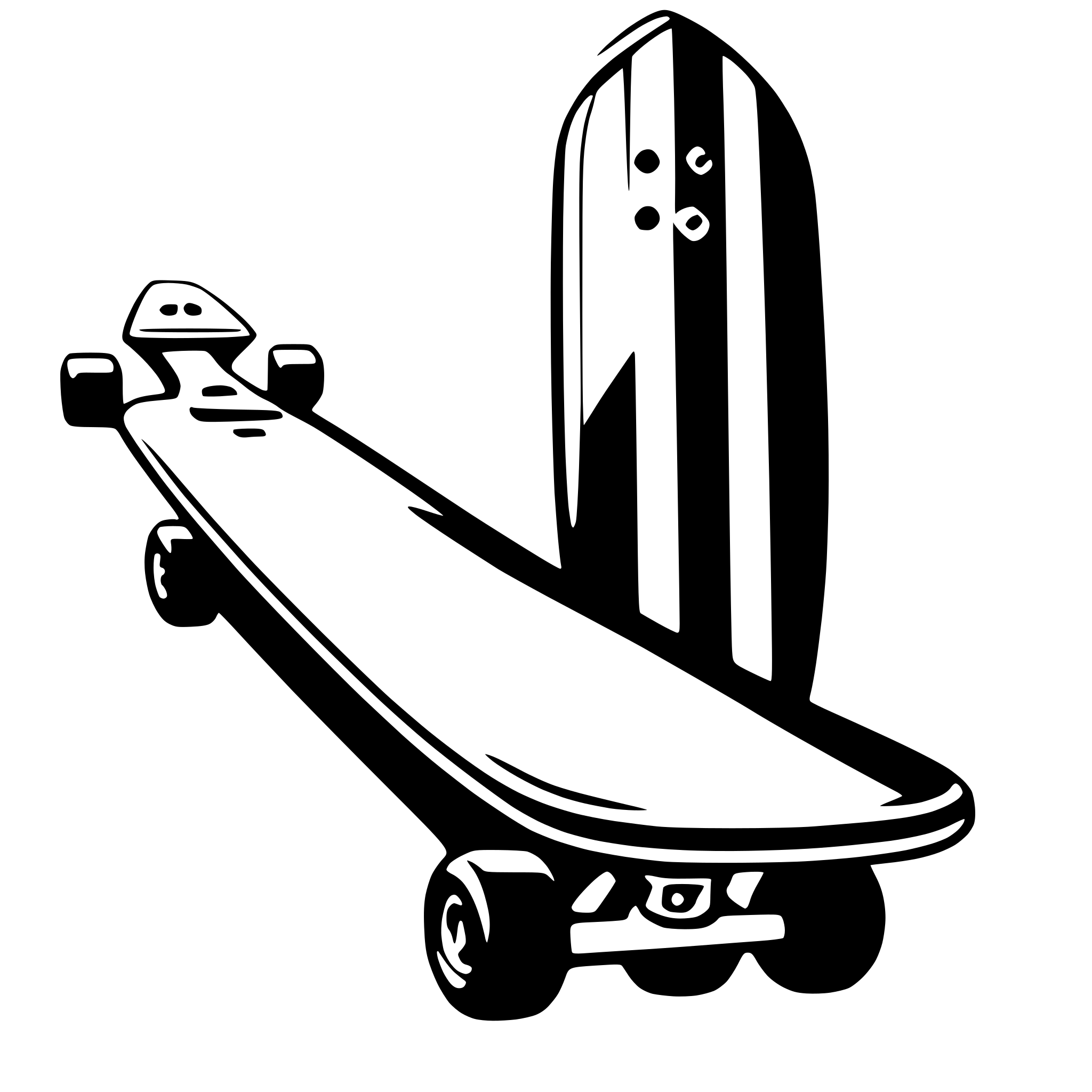 AI-generated SVG of 'skateboard'