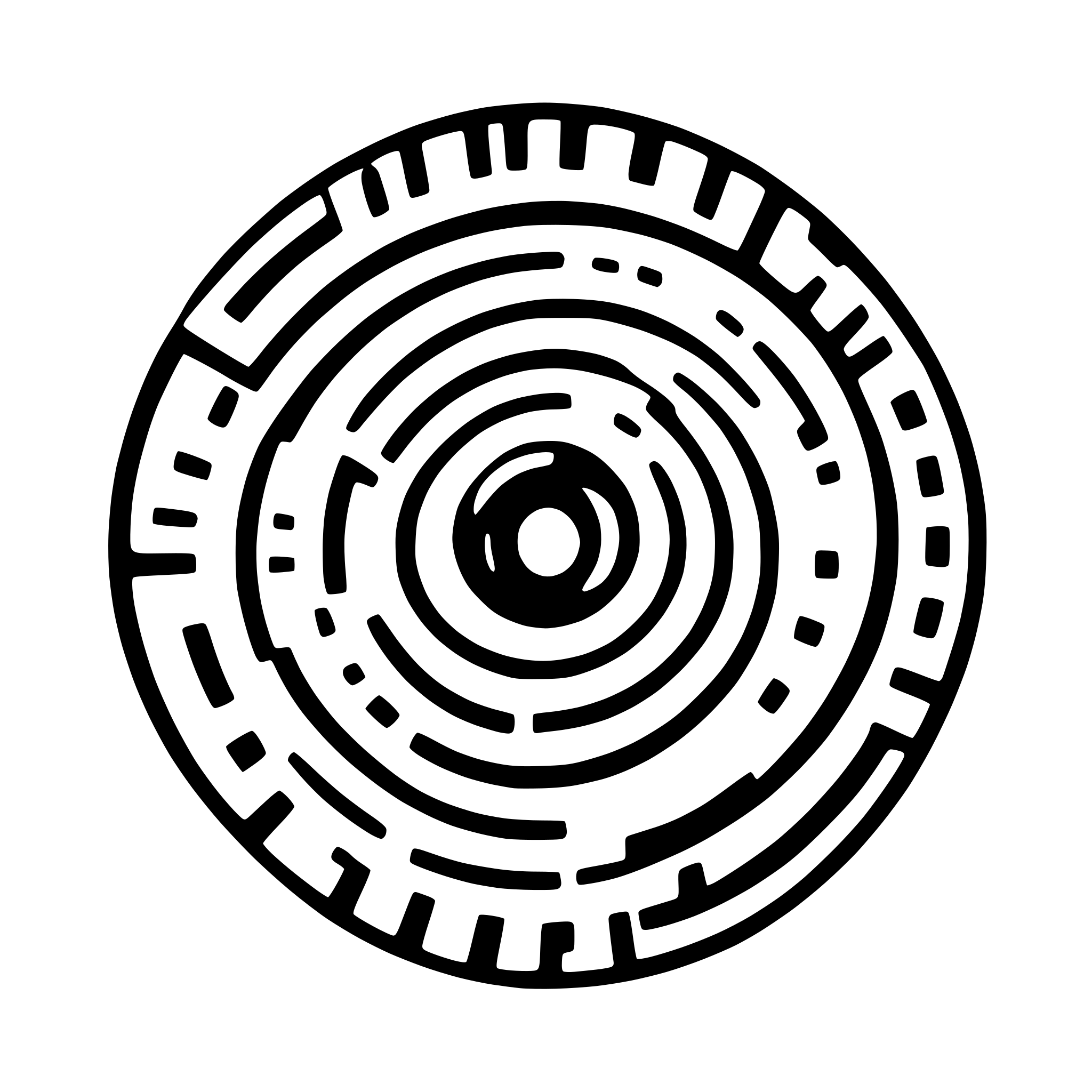 AI-generated SVG of a accelerated sparkles as a particle system with focus on the center a circle with crosshair