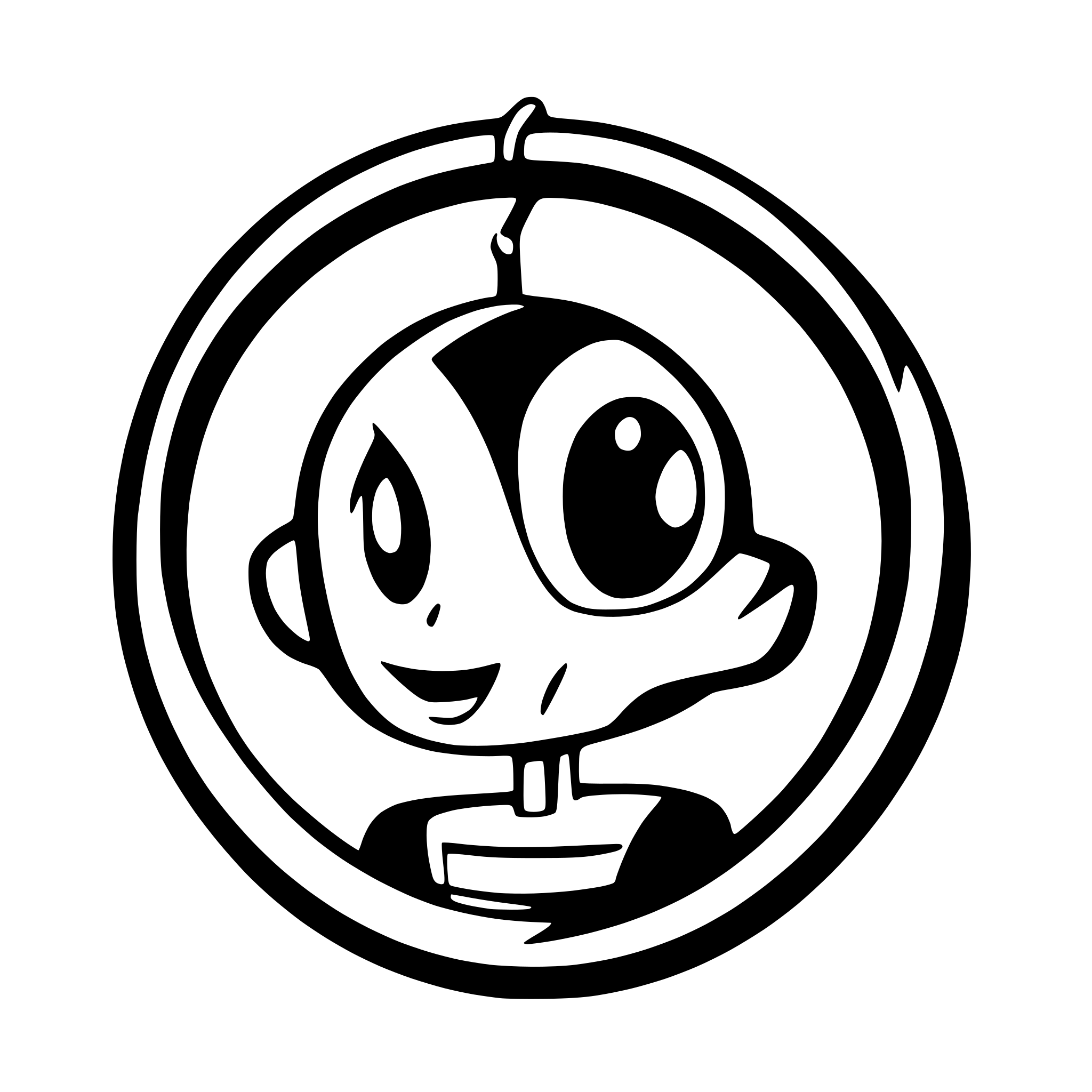 AI-generated SVG of a MAke something like this but in a shiny metal add Marvin martian