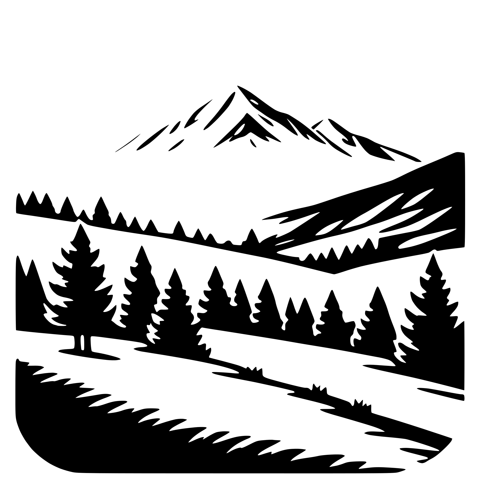 AI-generated SVG of 'mountain vistas'
