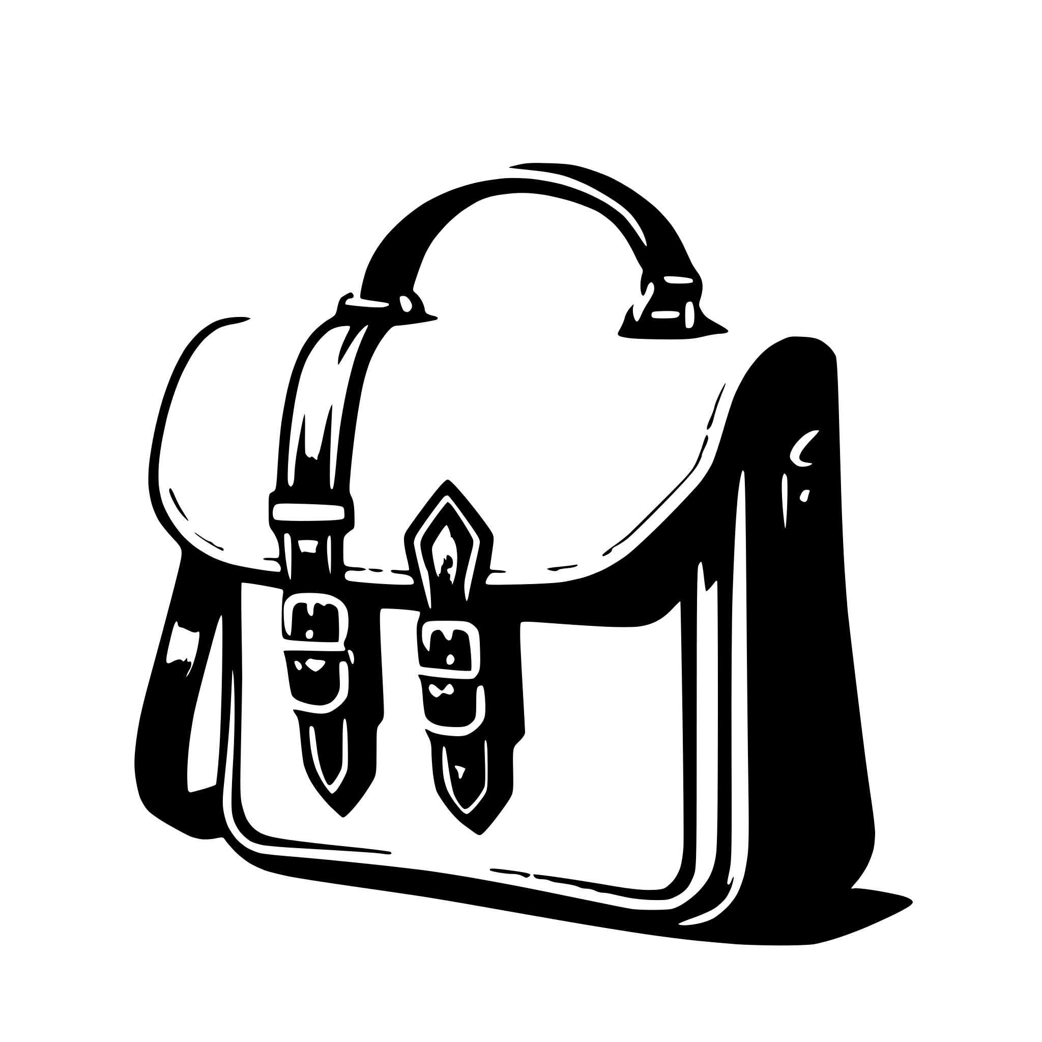 AI-generated SVG of 'satchel'