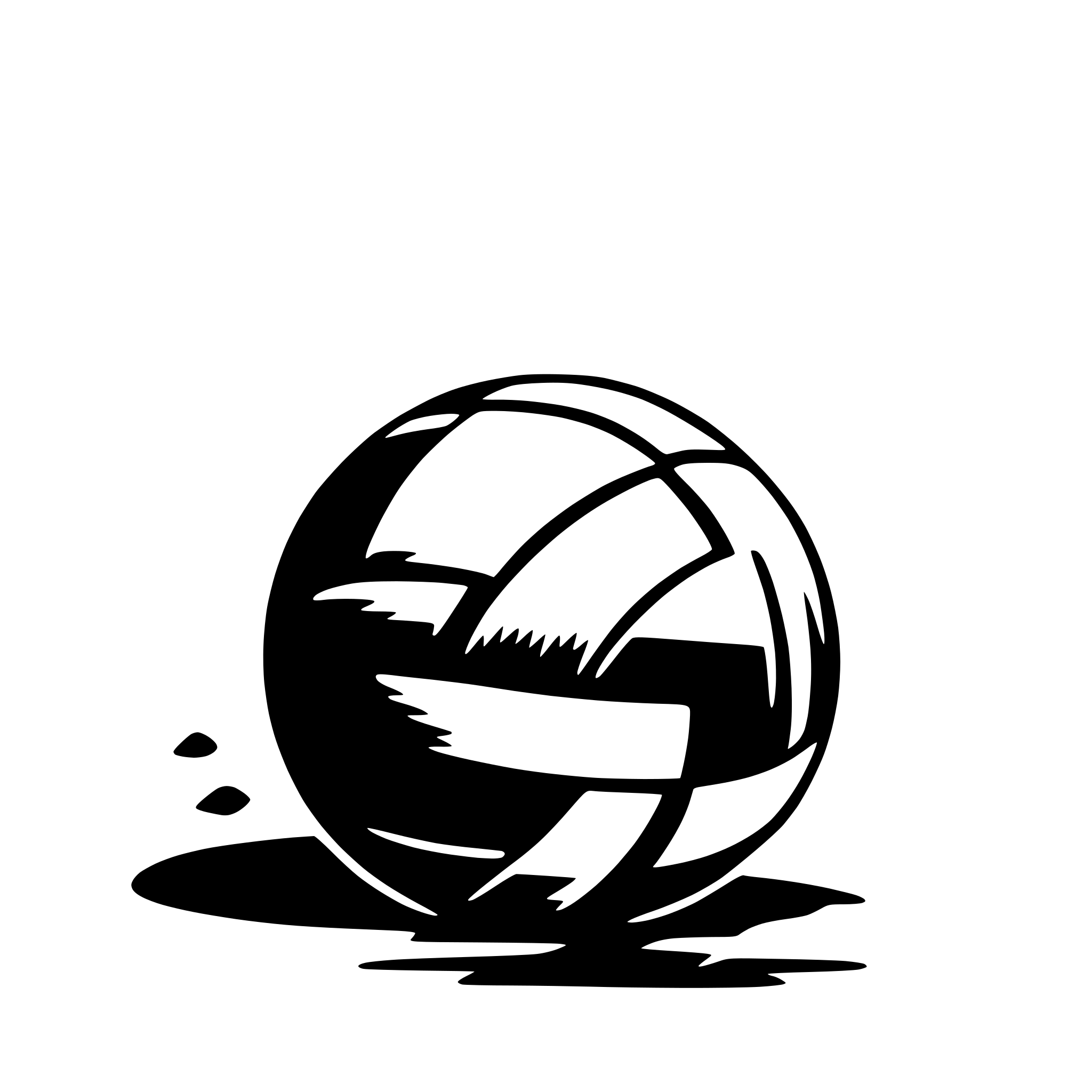 AI-generated SVG of a volleyball