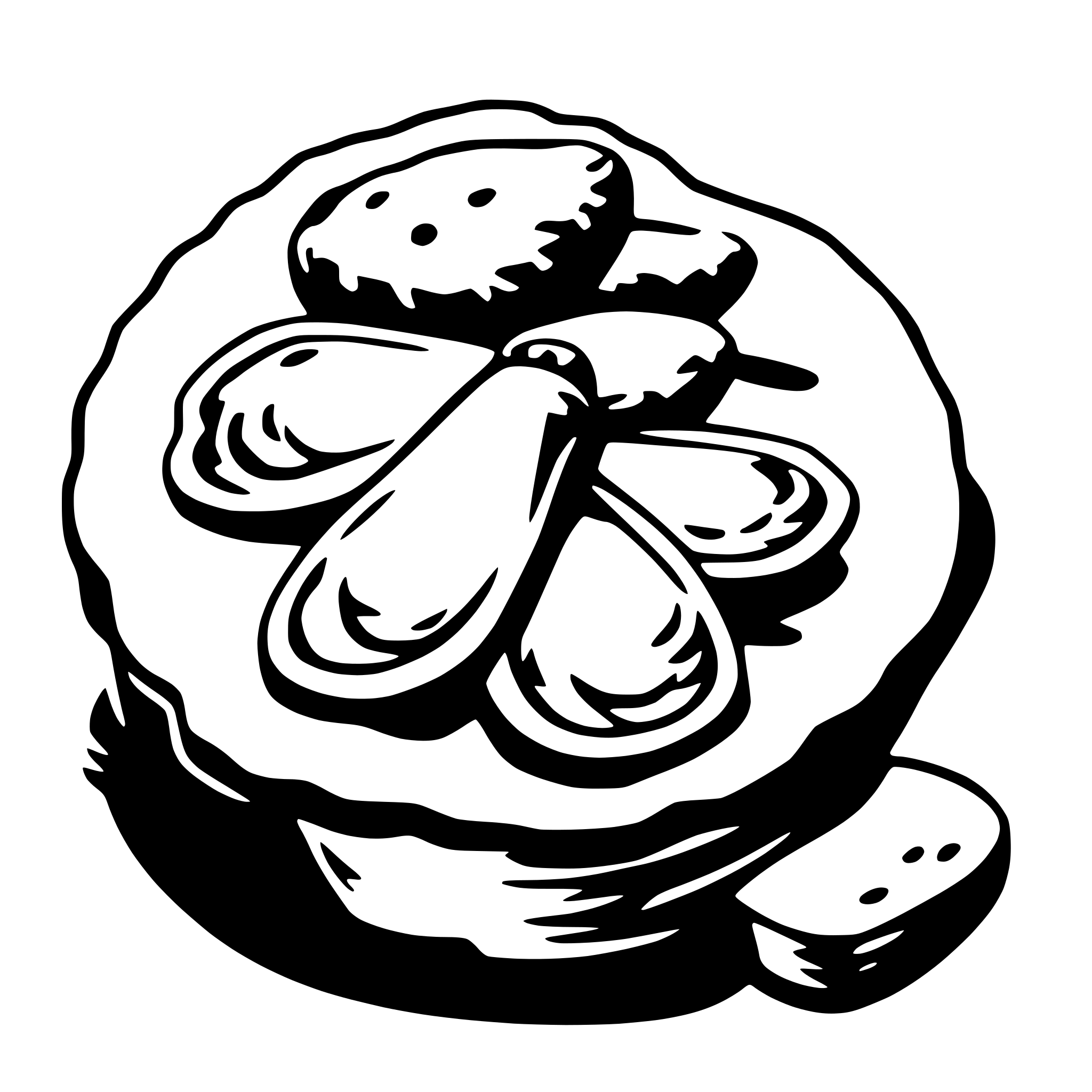 AI-generated SVG of 'oyster'