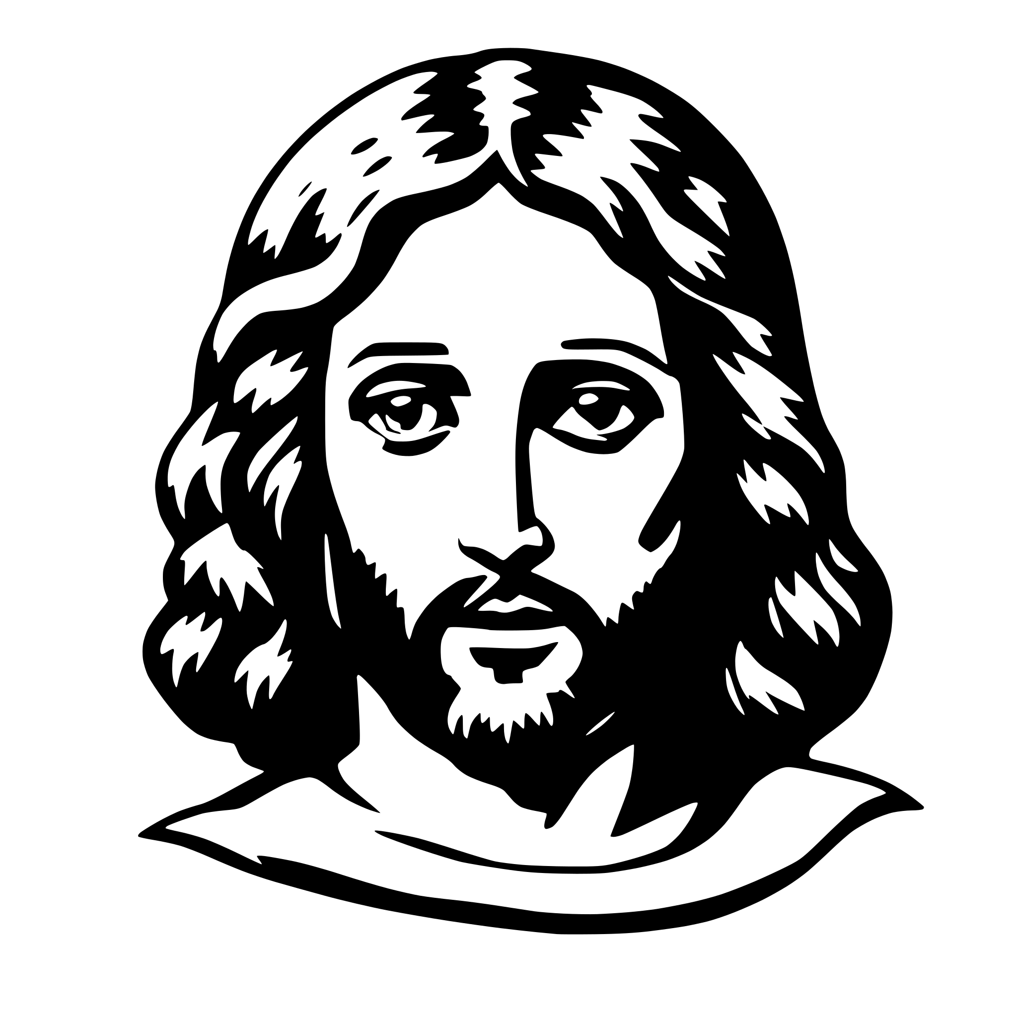 AI-generated SVG of 'jesus'