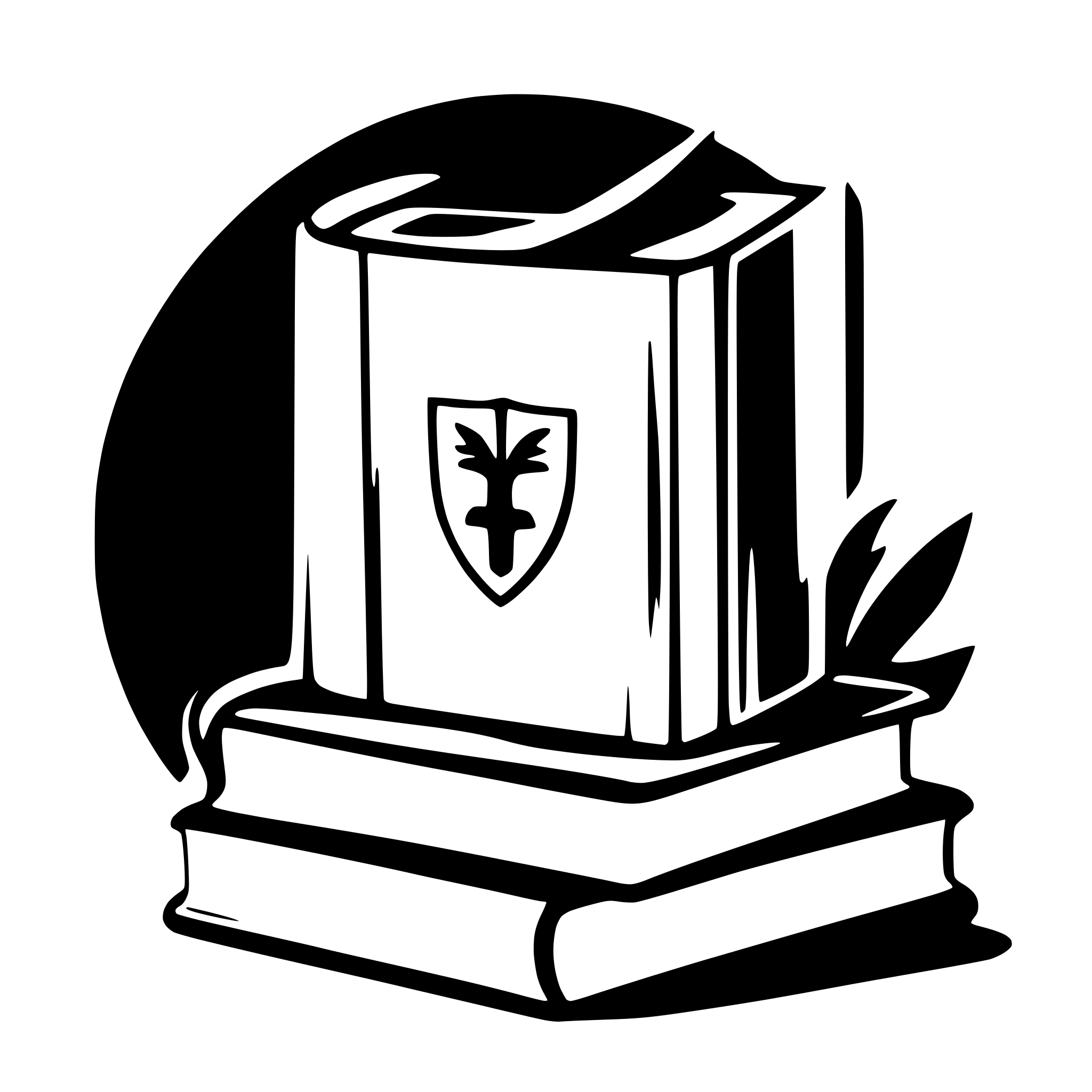 AI-generated SVG of a logo solid book exam