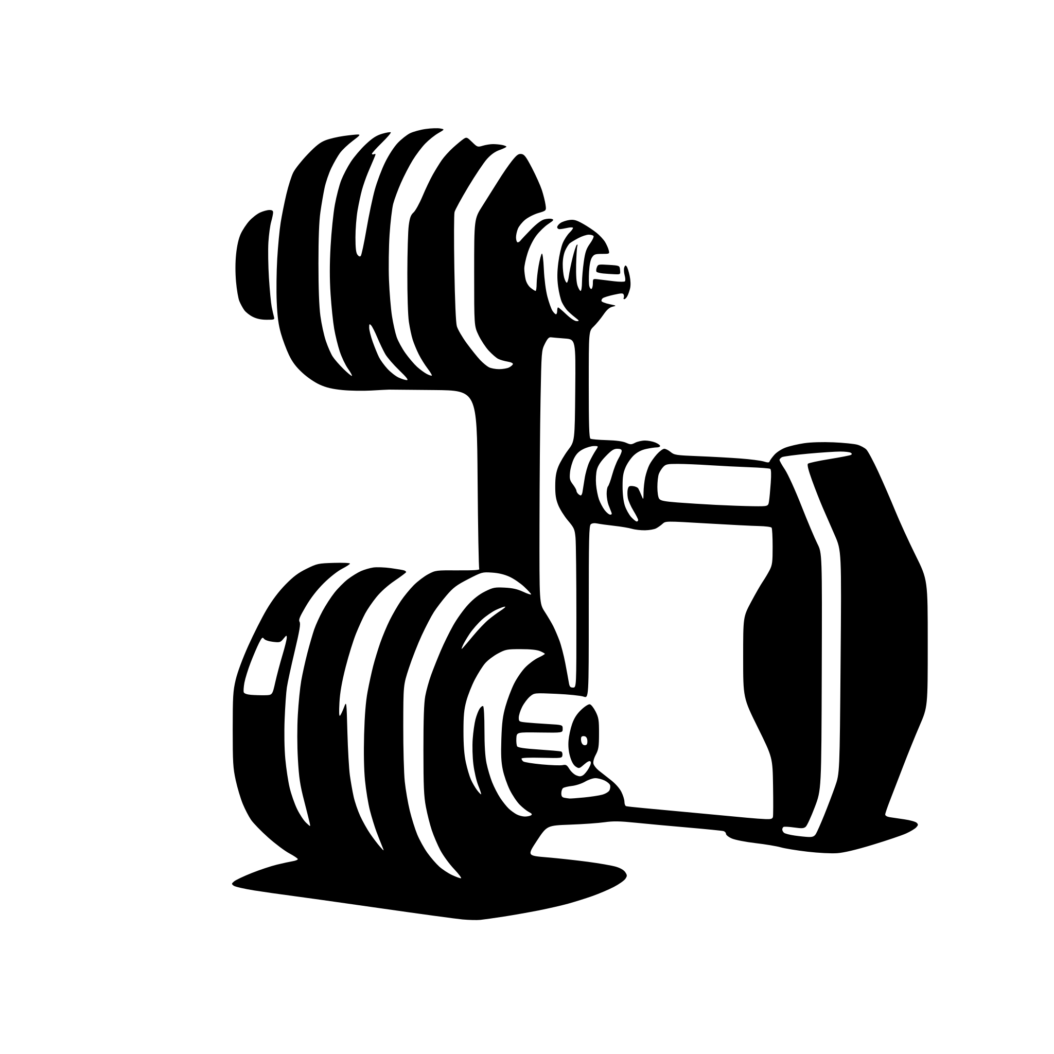 AI-generated SVG of 'A Digital Dumbell'