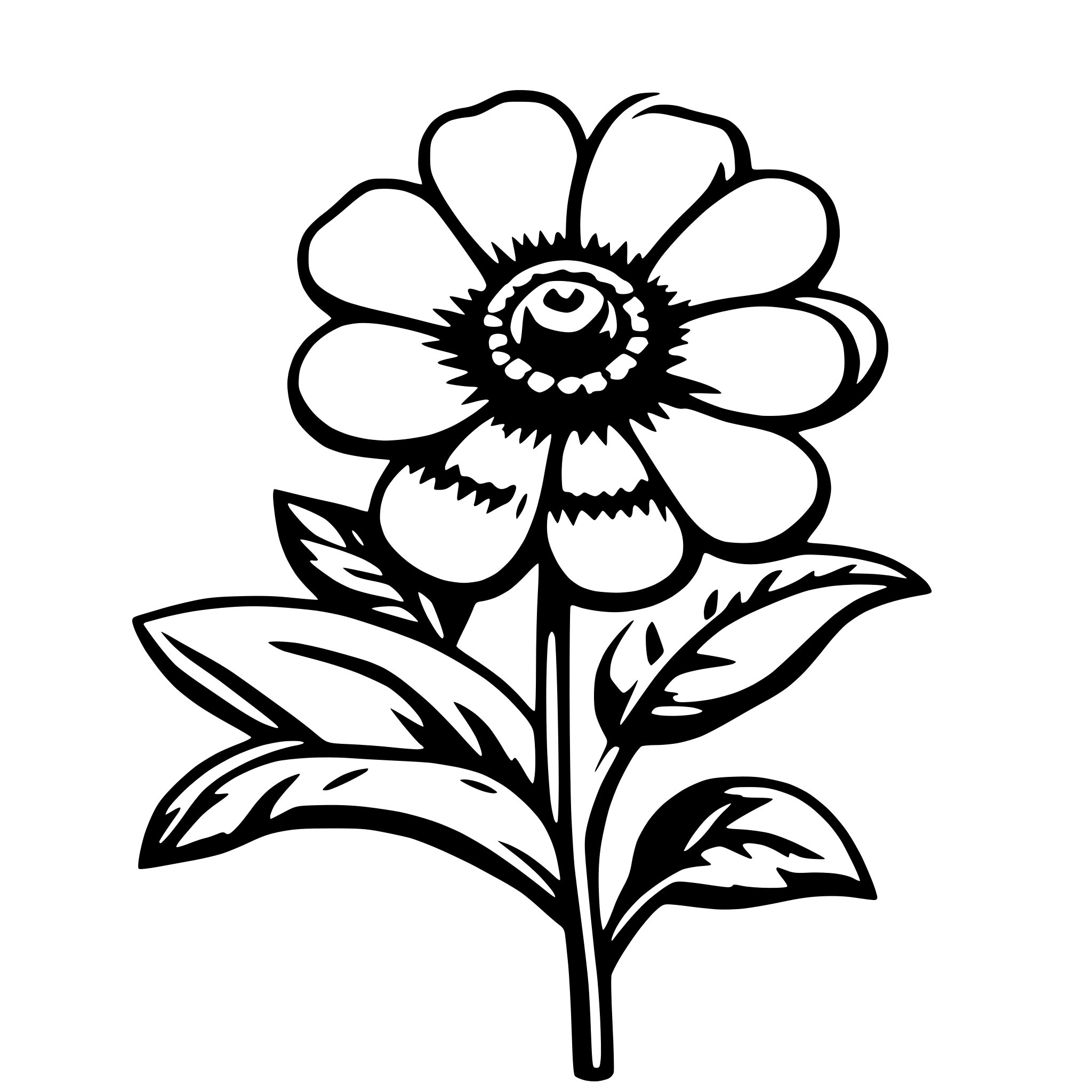 AI-generated SVG of a flower