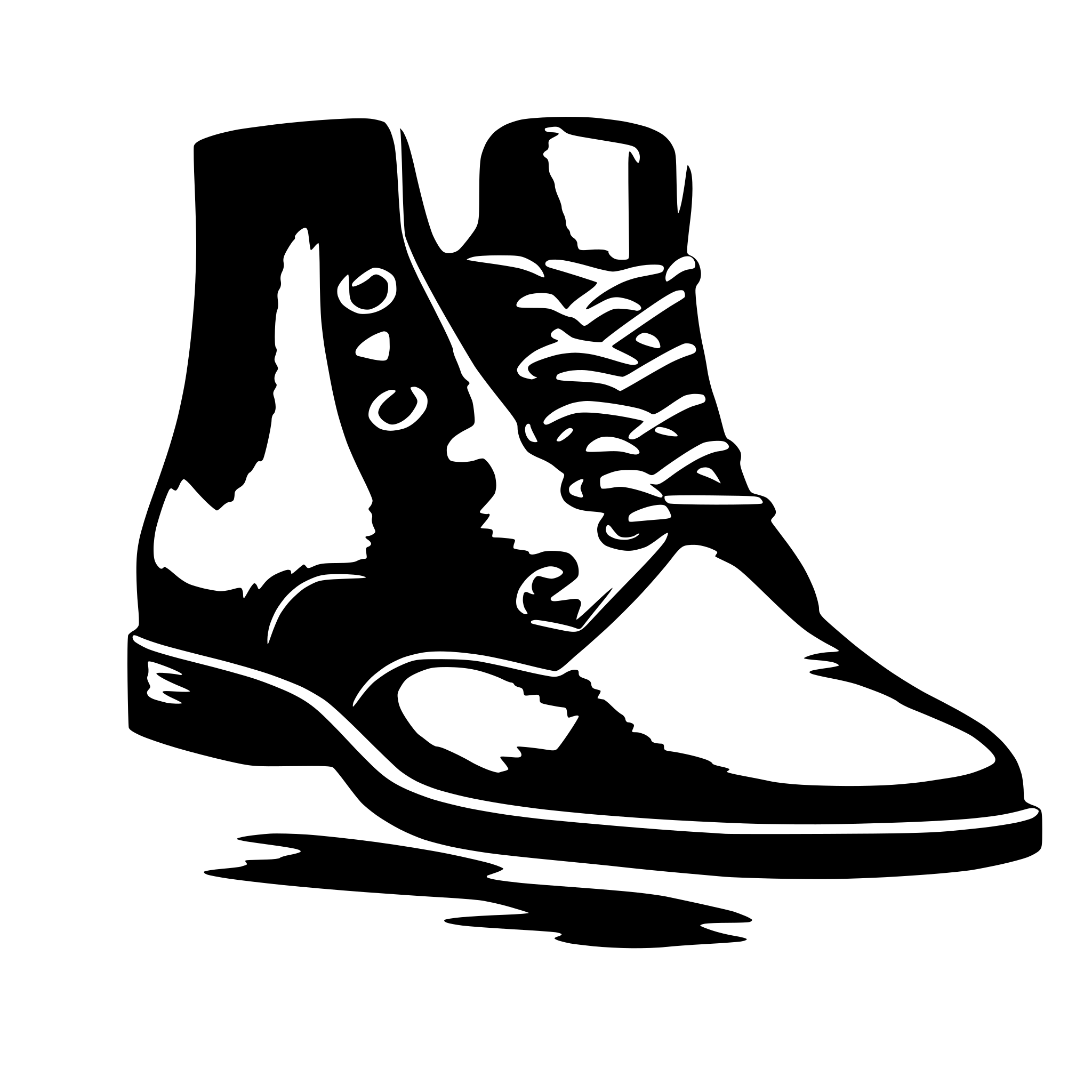 AI-generated SVG of a male formal shoe single view