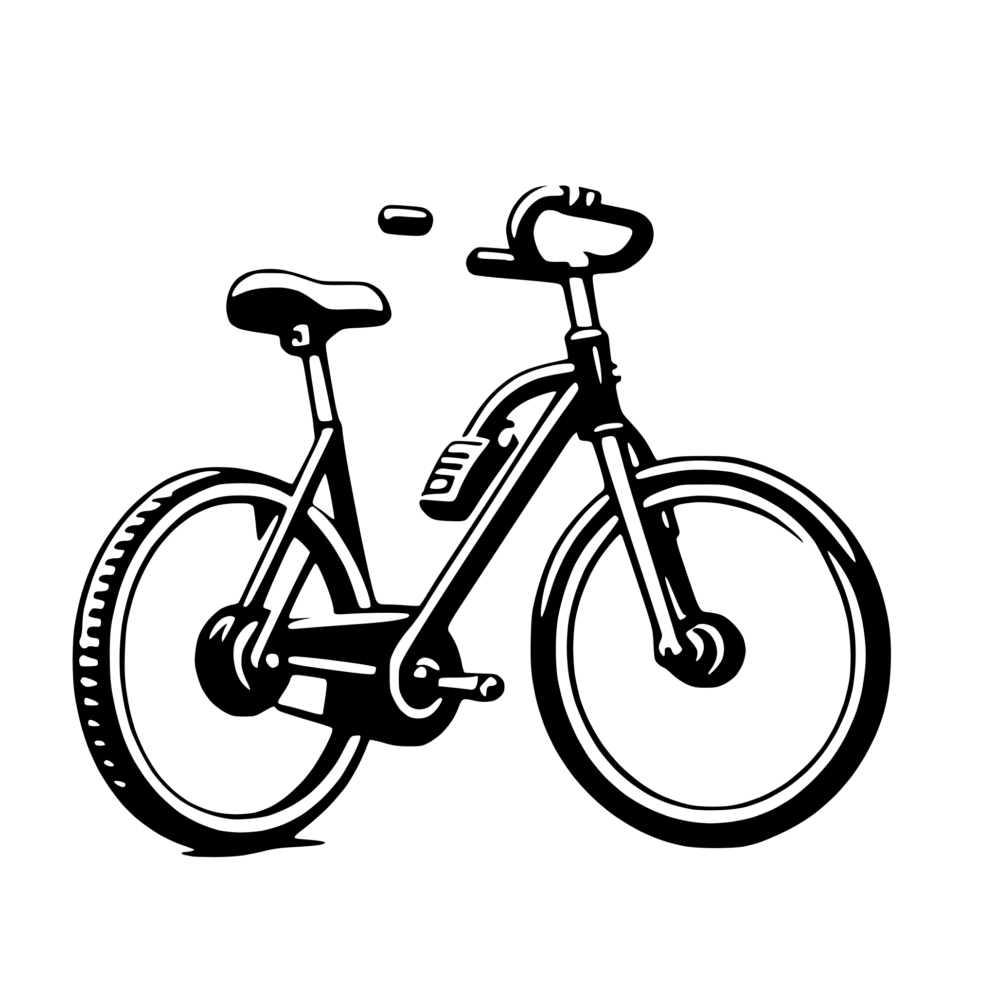 AI-generated SVG of 'stationary bicycle'