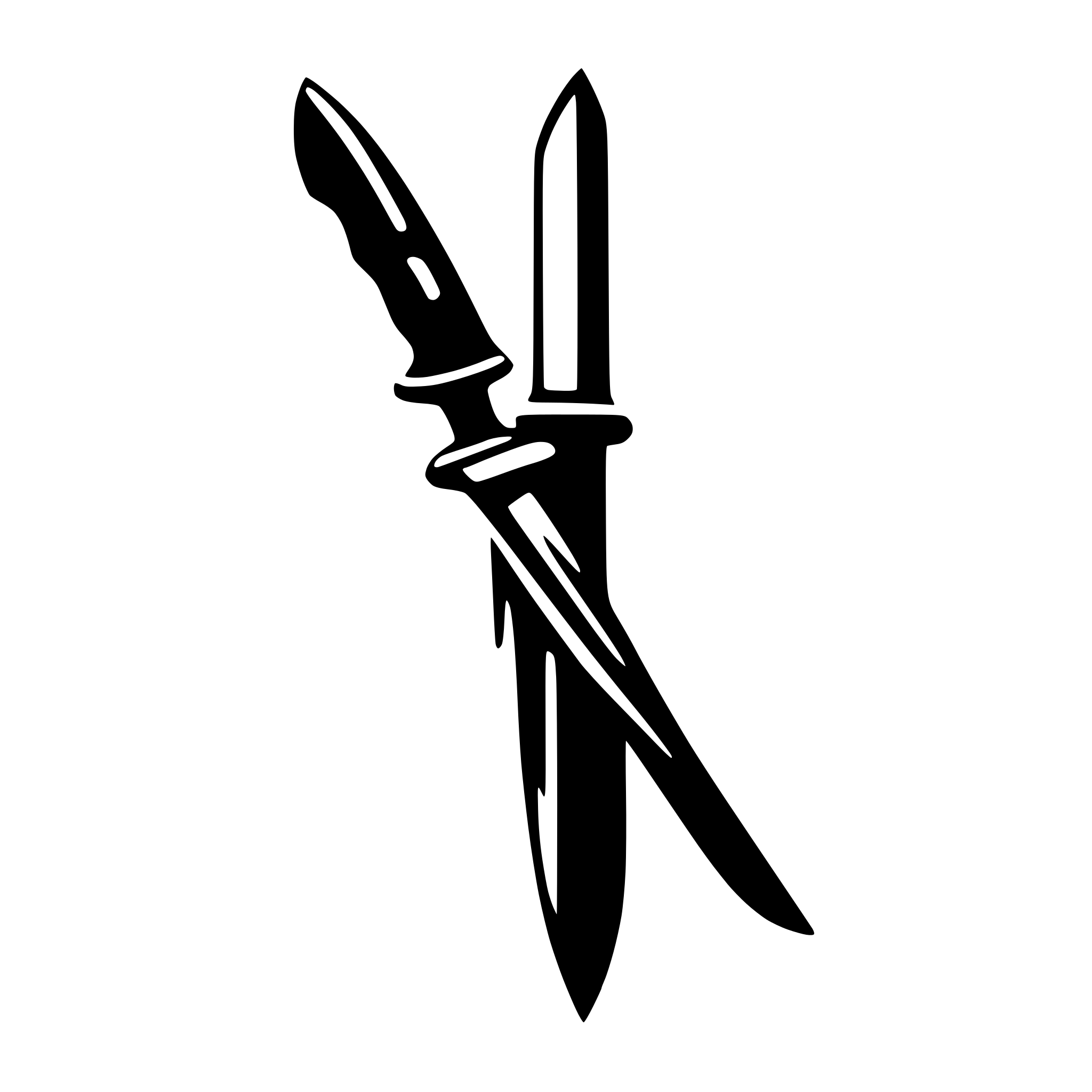 AI-generated SVG of a knife