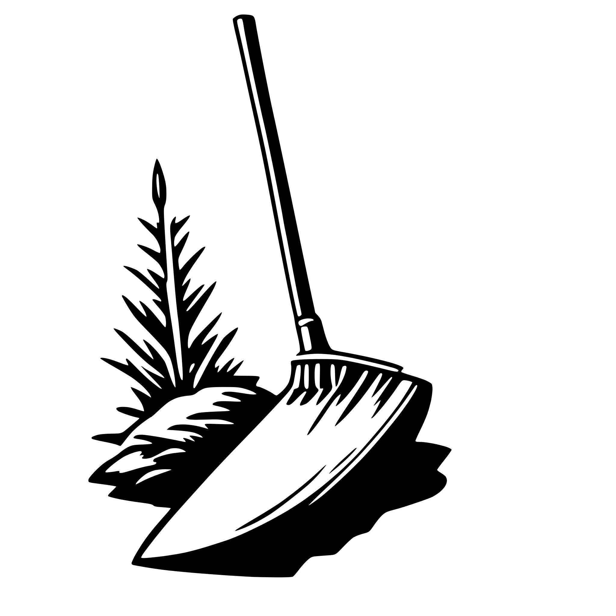AI-generated SVG of 'broom'