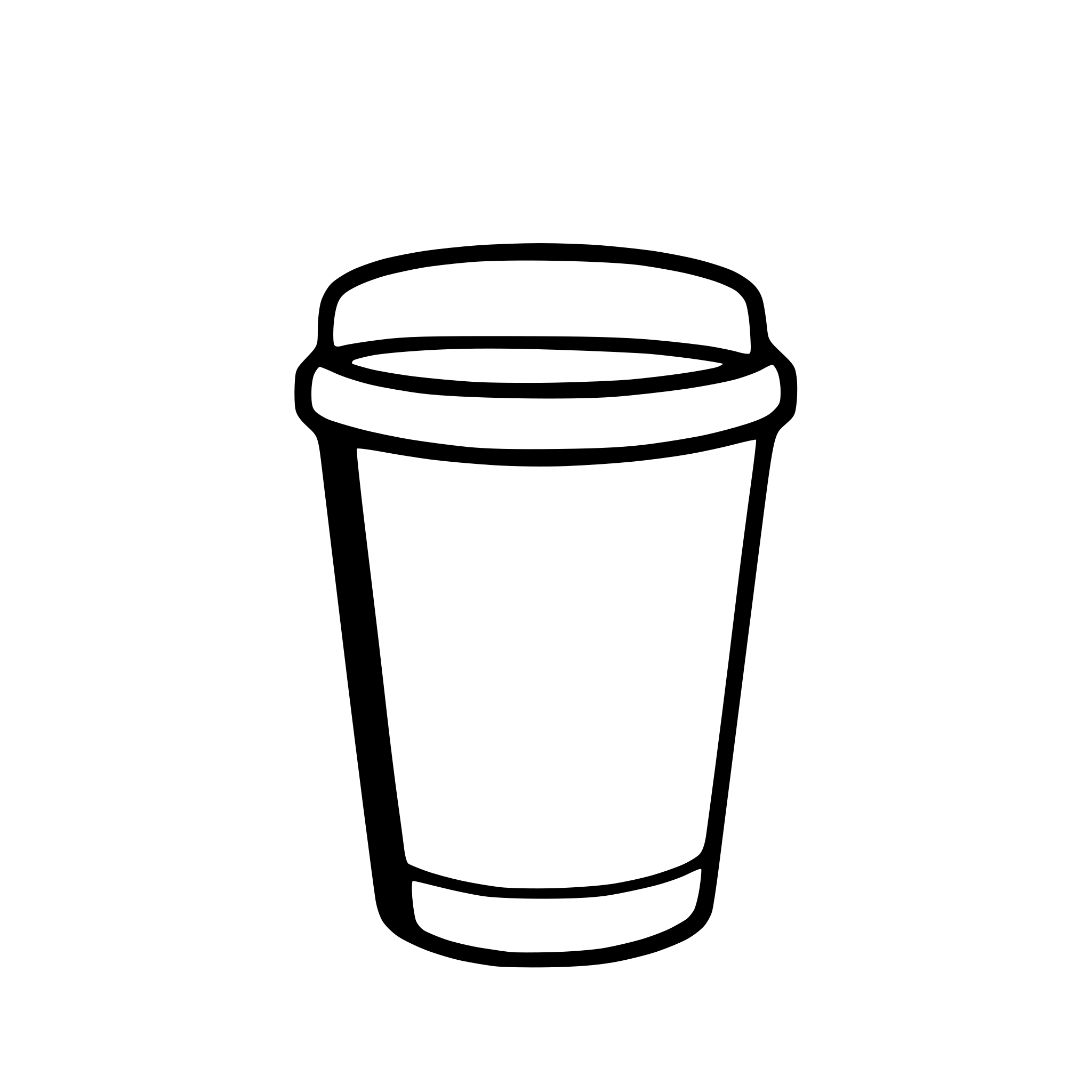 AI-generated SVG of a plain perfect polypaper coffee cup