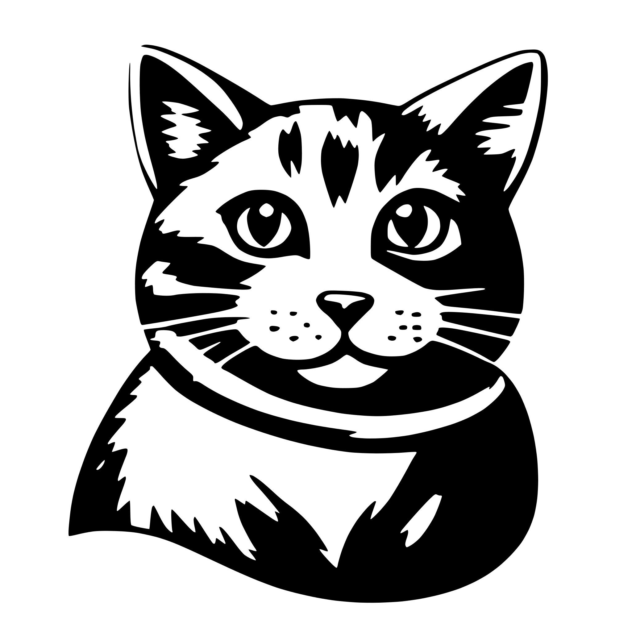 AI-generated SVG of 'christmas cat'