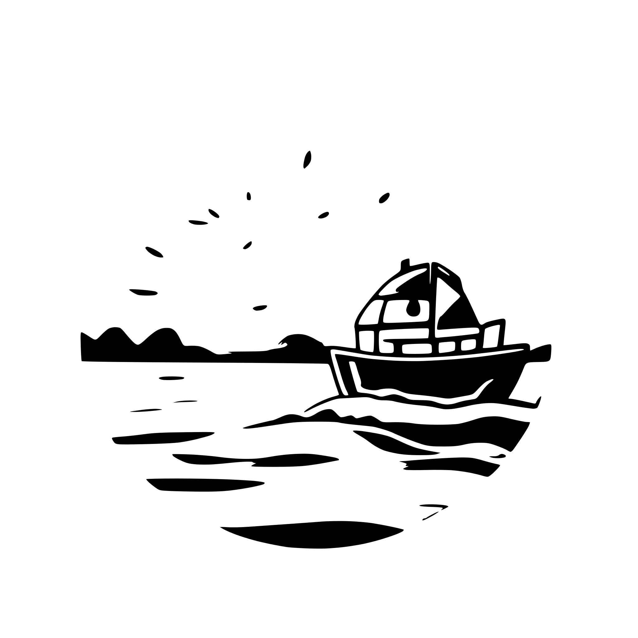 AI-generated SVG of a stormy blue sea