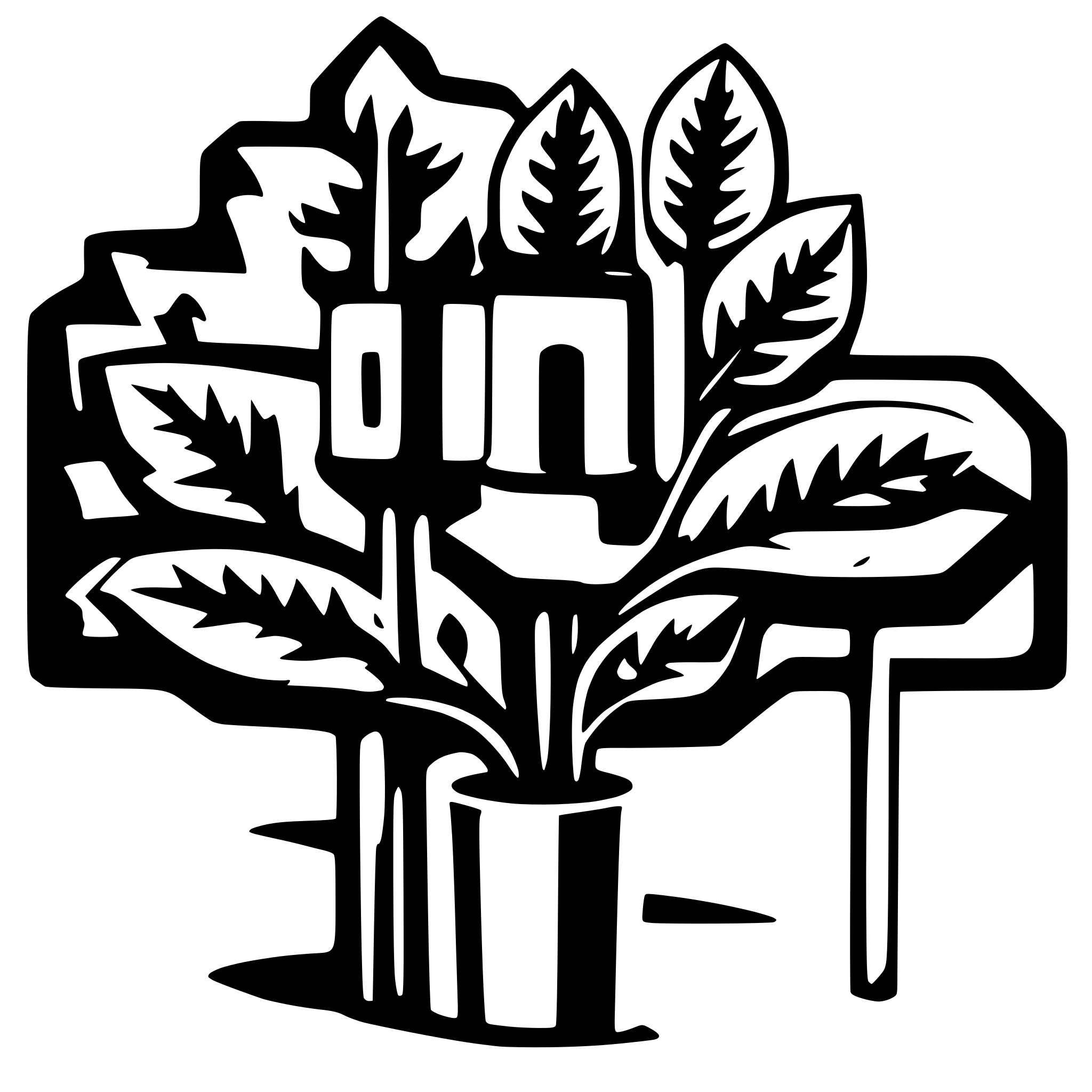 AI-generated SVG of 'give me an svg image with a transparent text through image with text OAKYA'