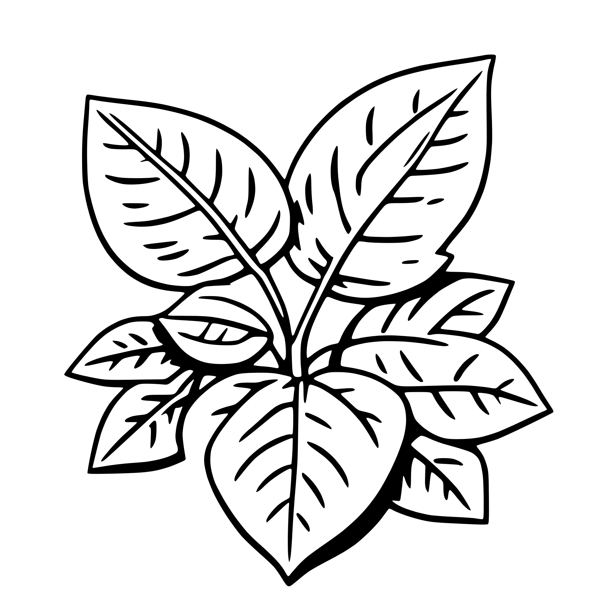 AI-generated SVG of 'autumn leaves'