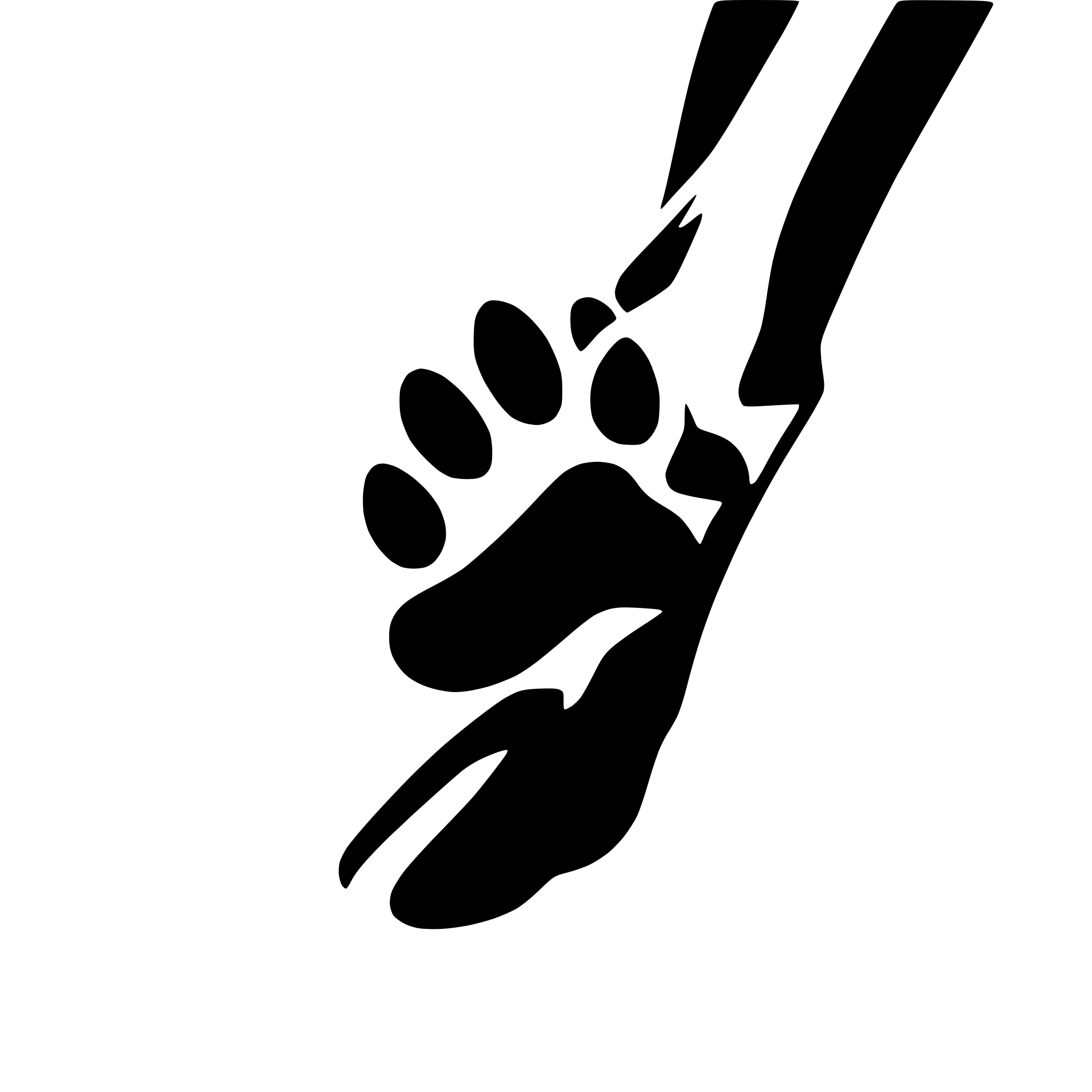 AI-generated SVG of 'dog paws on the ground'