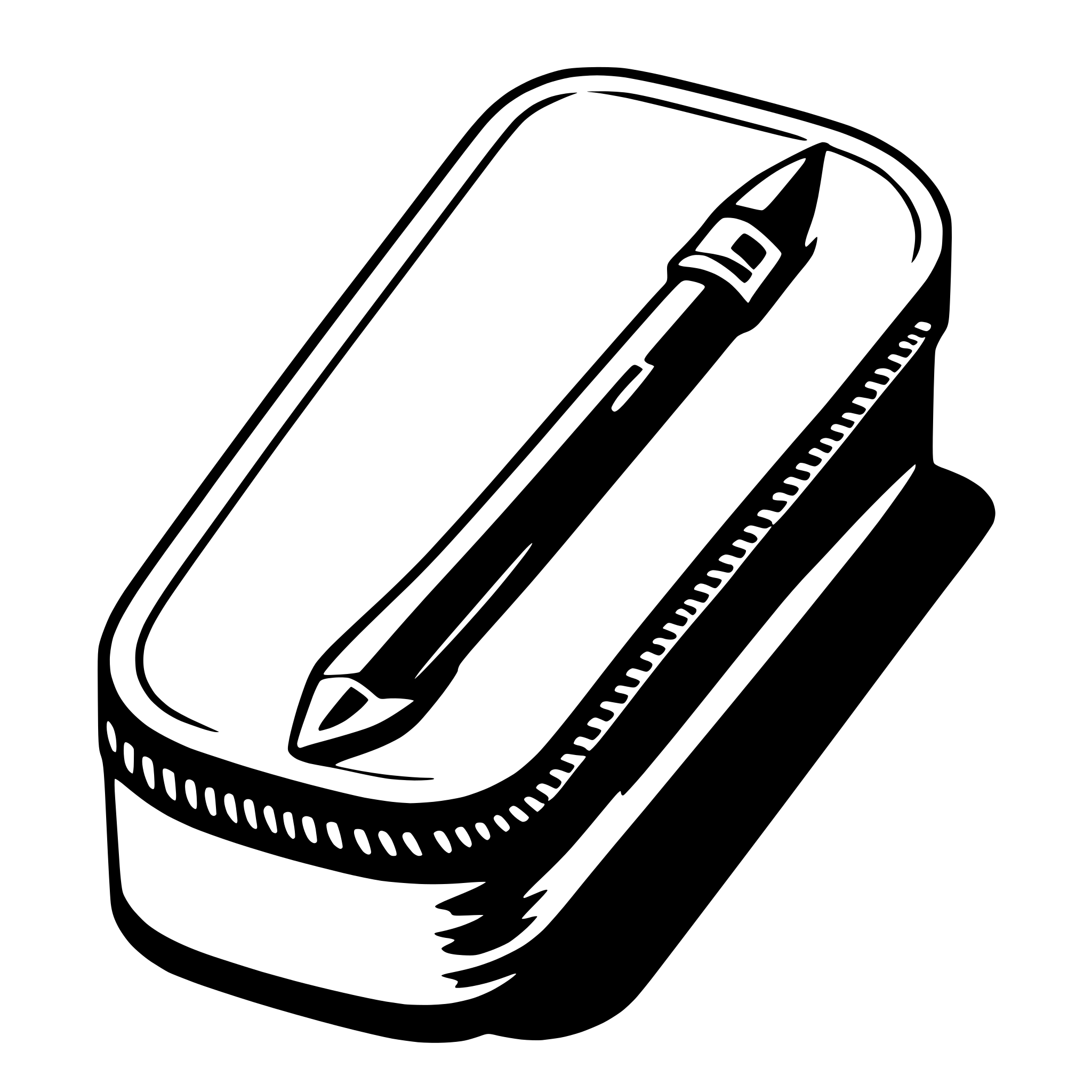 AI-generated SVG of a pencil case