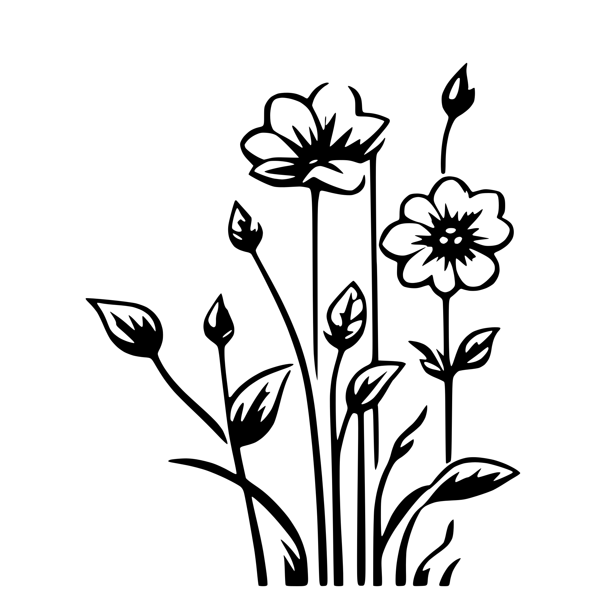 AI-generated SVG of 'rolse floral divider header'