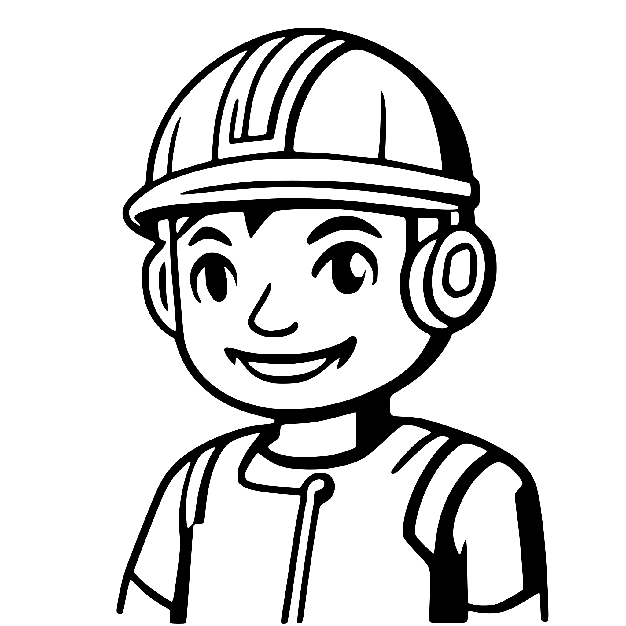 AI-generated SVG of a Create a minimalistic flat illustration showing an empty chat interface. Add:  A smiling miner has a neat speech bubble above him with three dots inside the bubble. Use soft pastel colors (such as light blue, gray, and white) with clear lines. Add subtle shadows to add depth. The design should be simple and modern, suitable for the design of messaging applications.
