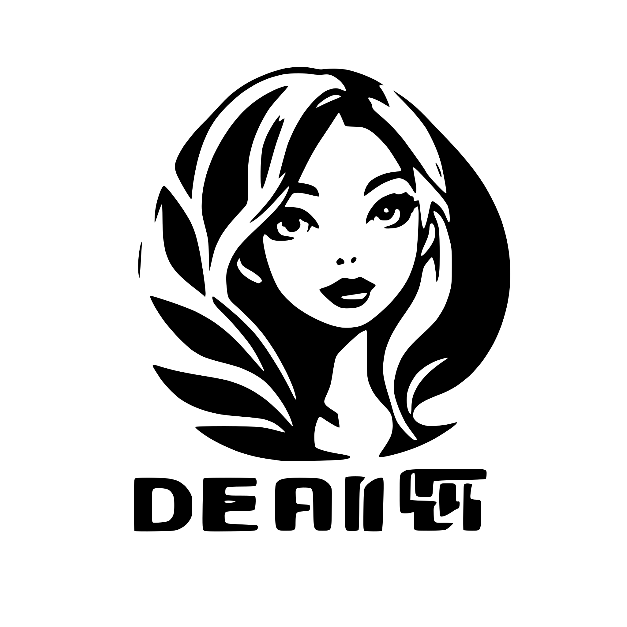 AI-generated SVG of a K-POP Logo with the name : DreamLikeCrew