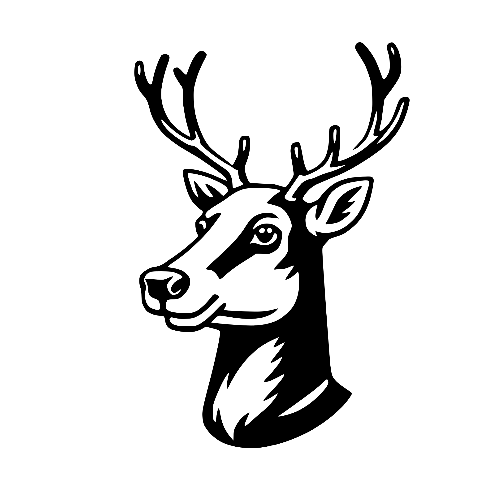 AI-generated SVG of 'reindeer'
