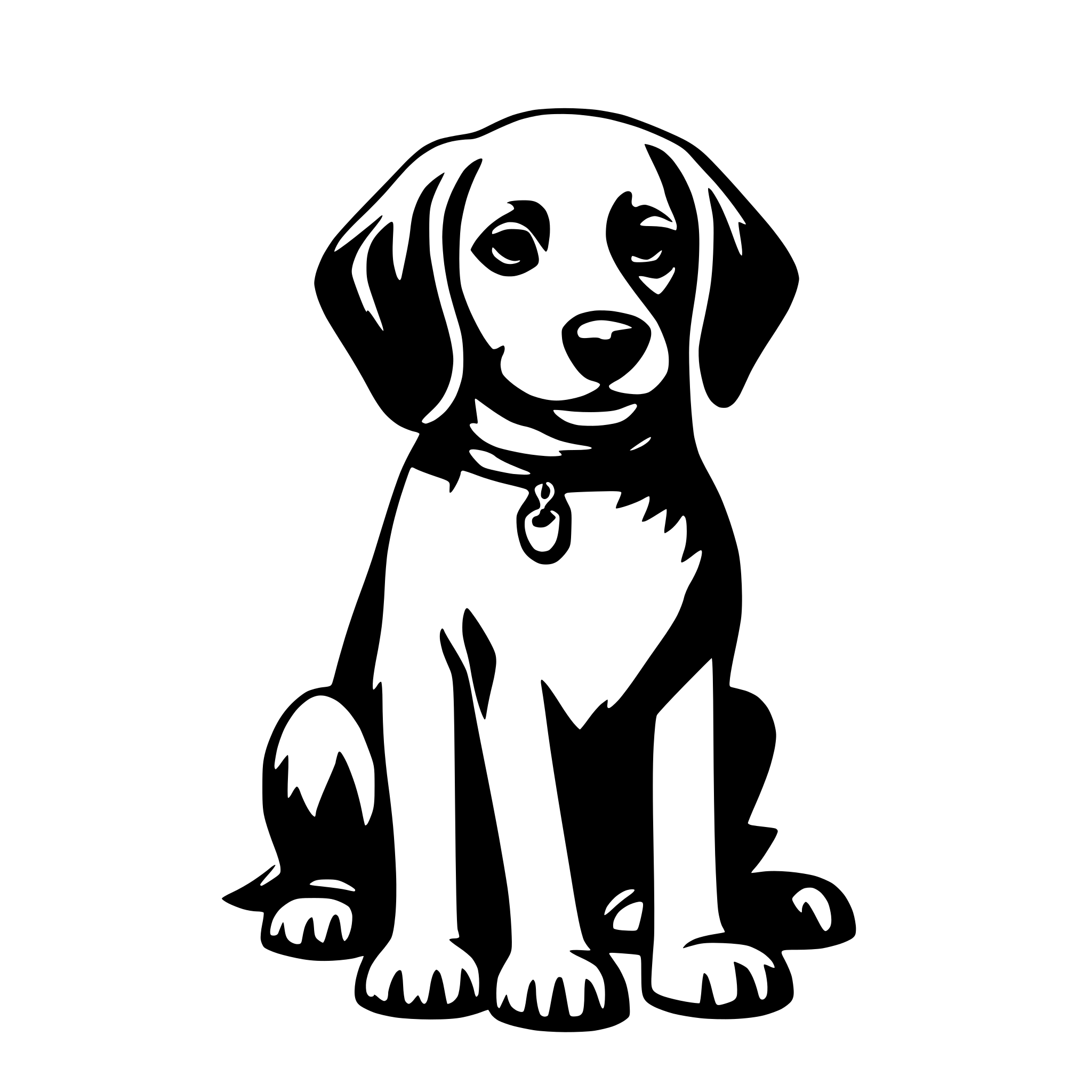 AI-generated SVG of a dog