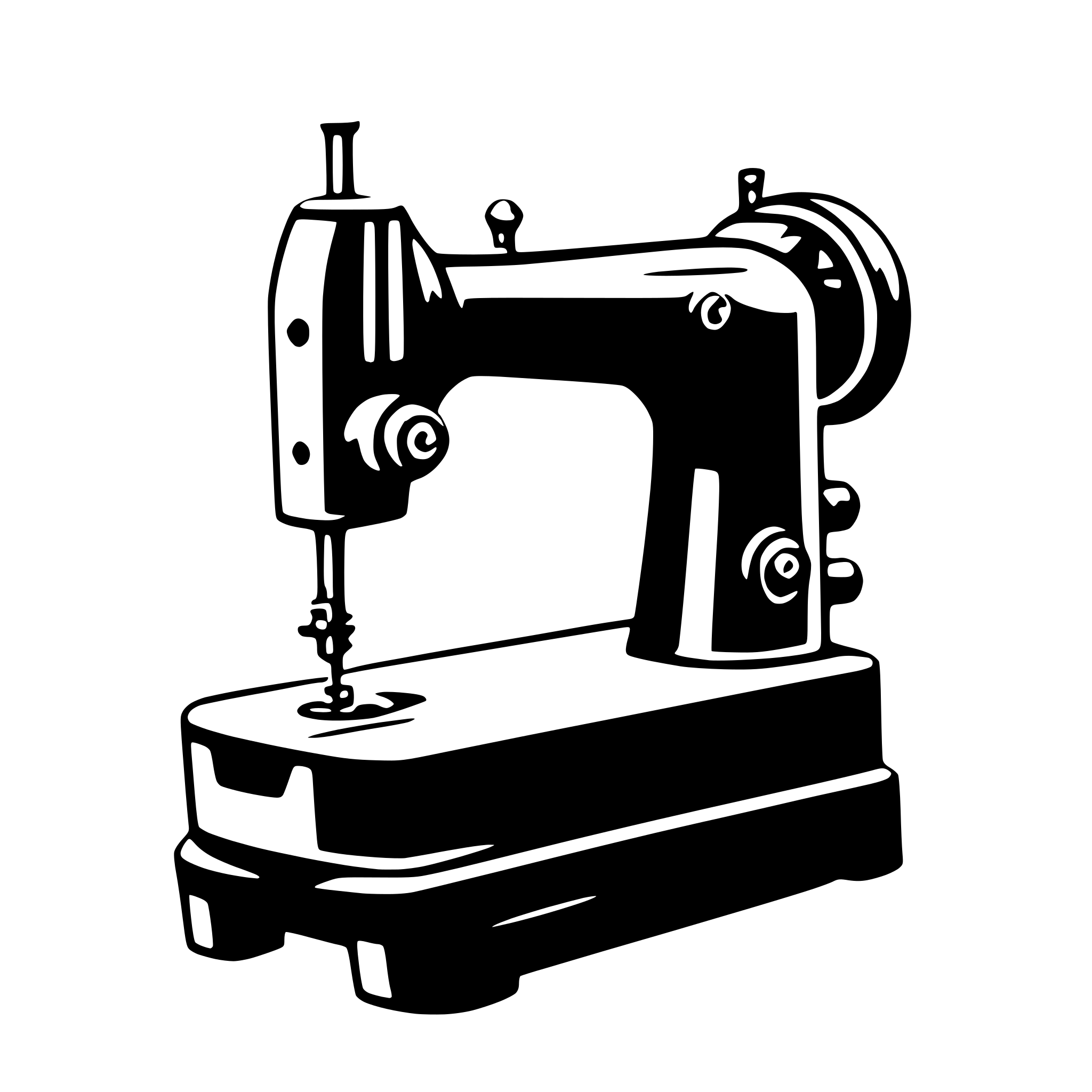 AI-generated SVG of 'sewing machine'
