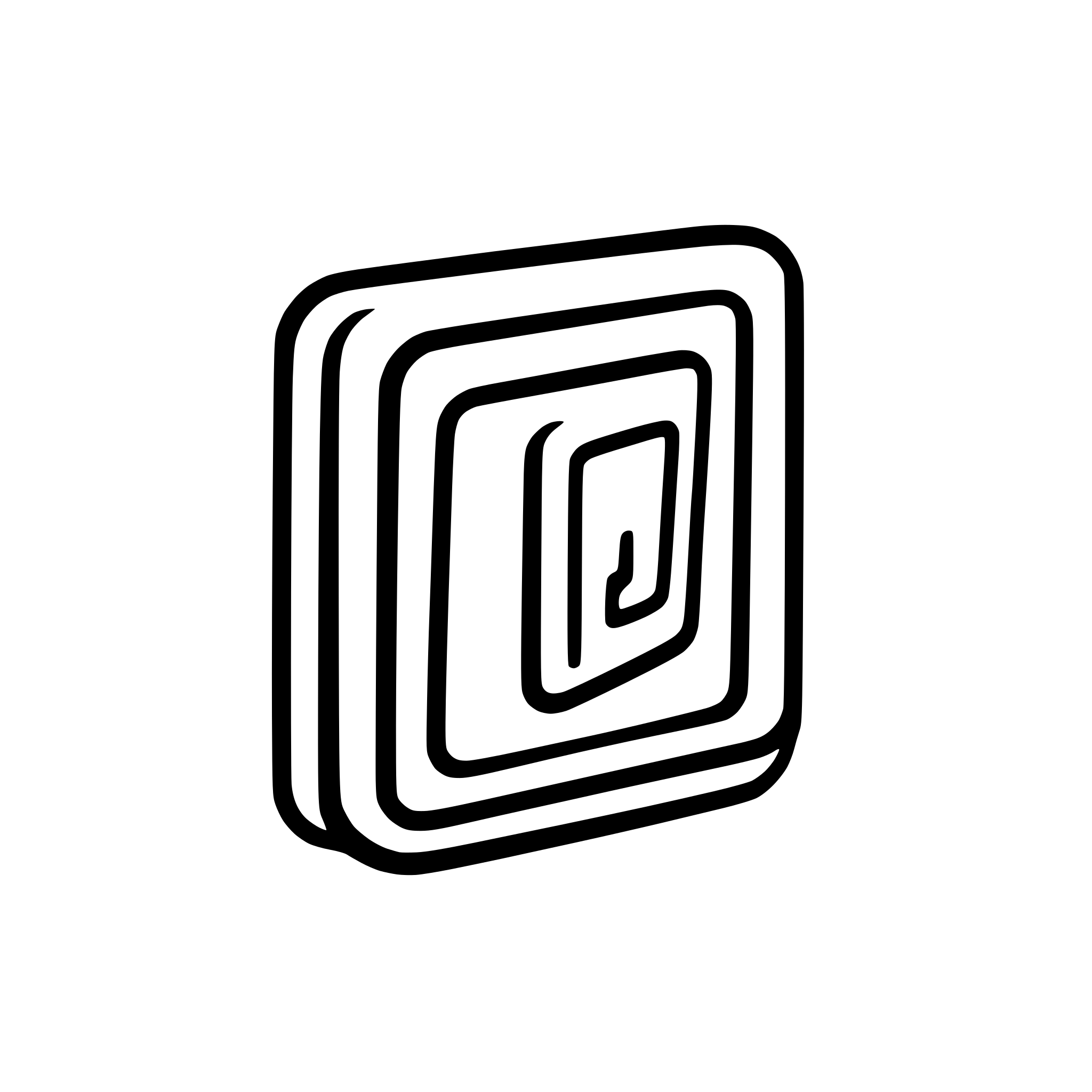 AI-generated SVG of a A logo which is a squigly line square that looks a bit like a doodle but the lines cannot overlap