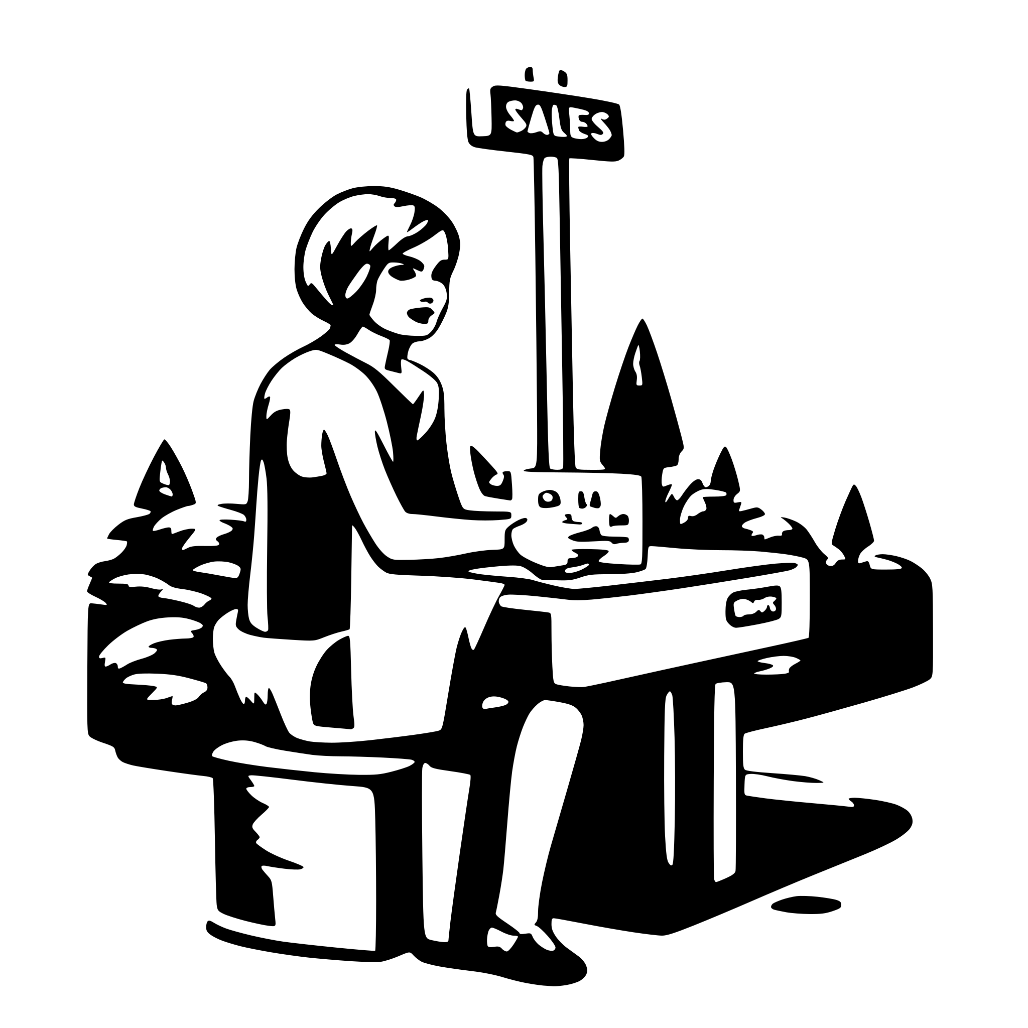 AI-generated SVG of a sales