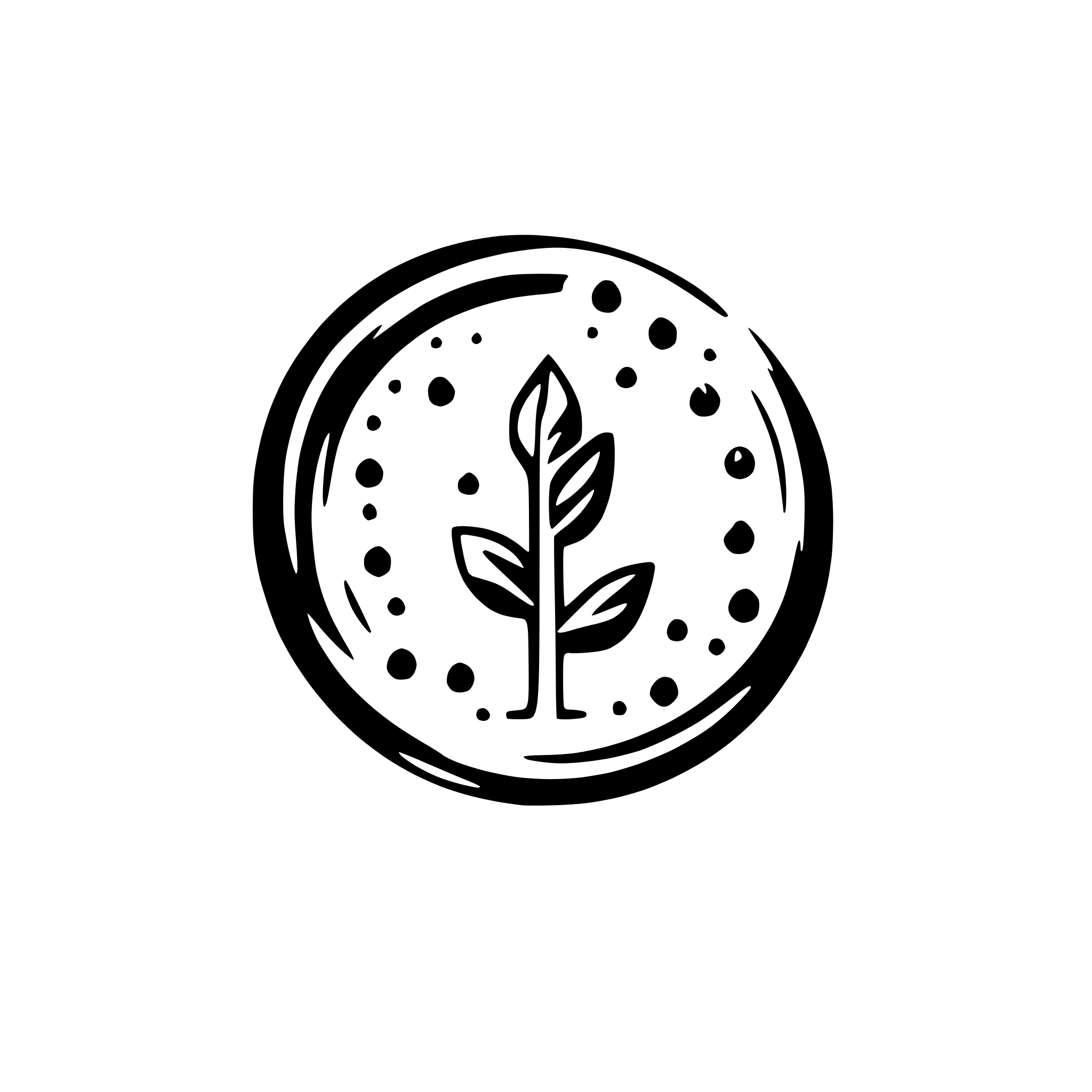 AI-generated SVG of a Create an artistic logo built in small dots for the experimental art project "Ipse Dixit"