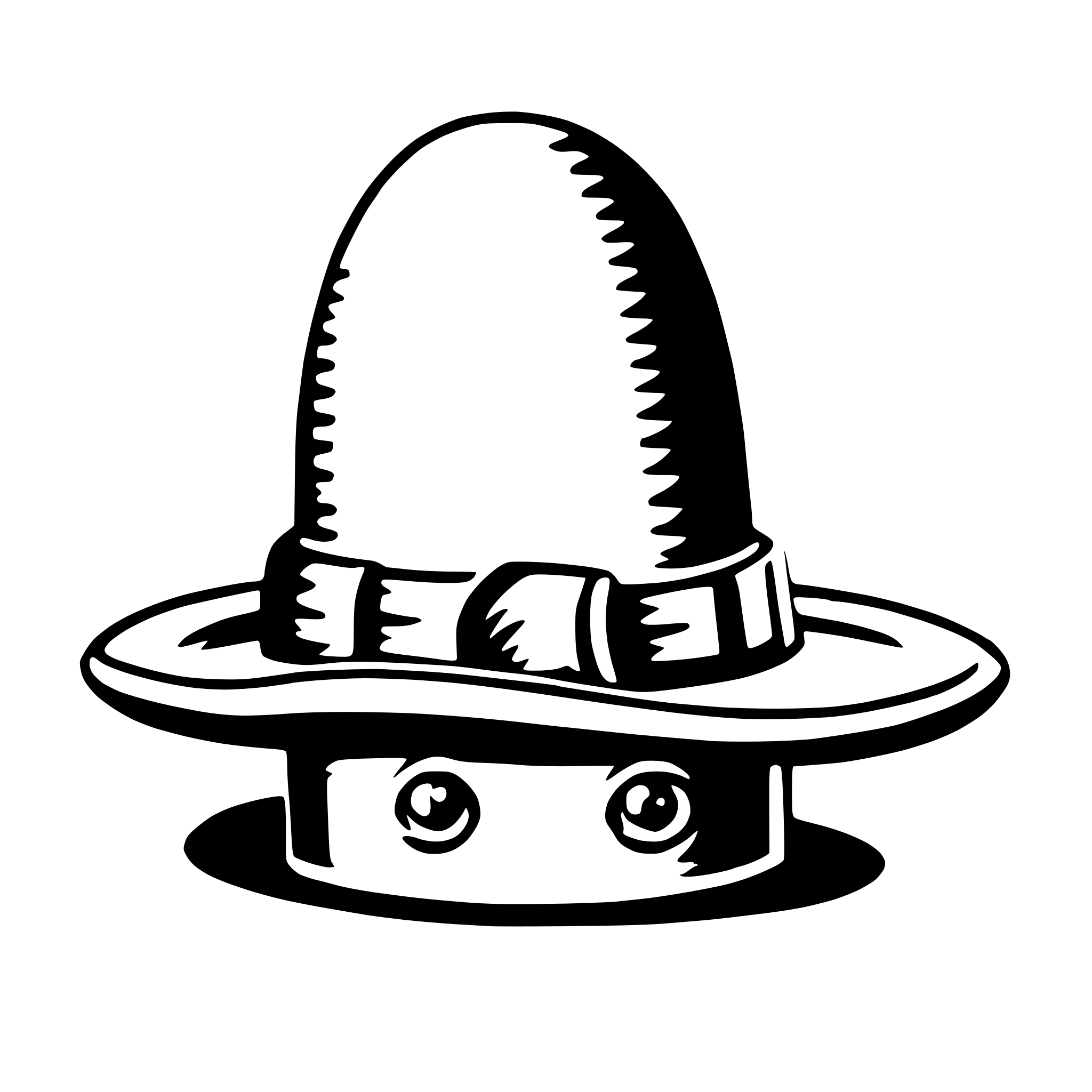 AI-generated SVG of a easter bonnet