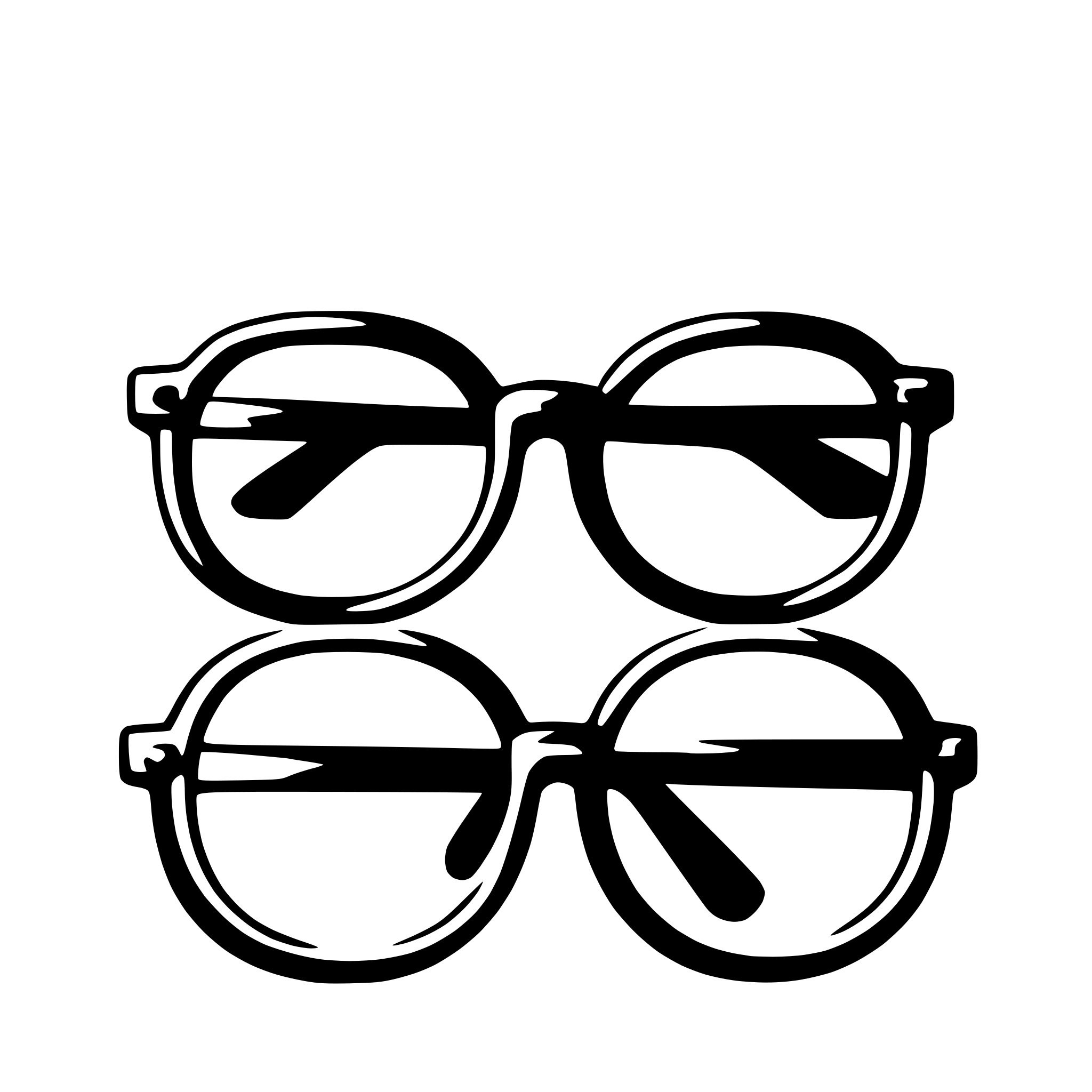 AI-generated SVG of 'glasses'
