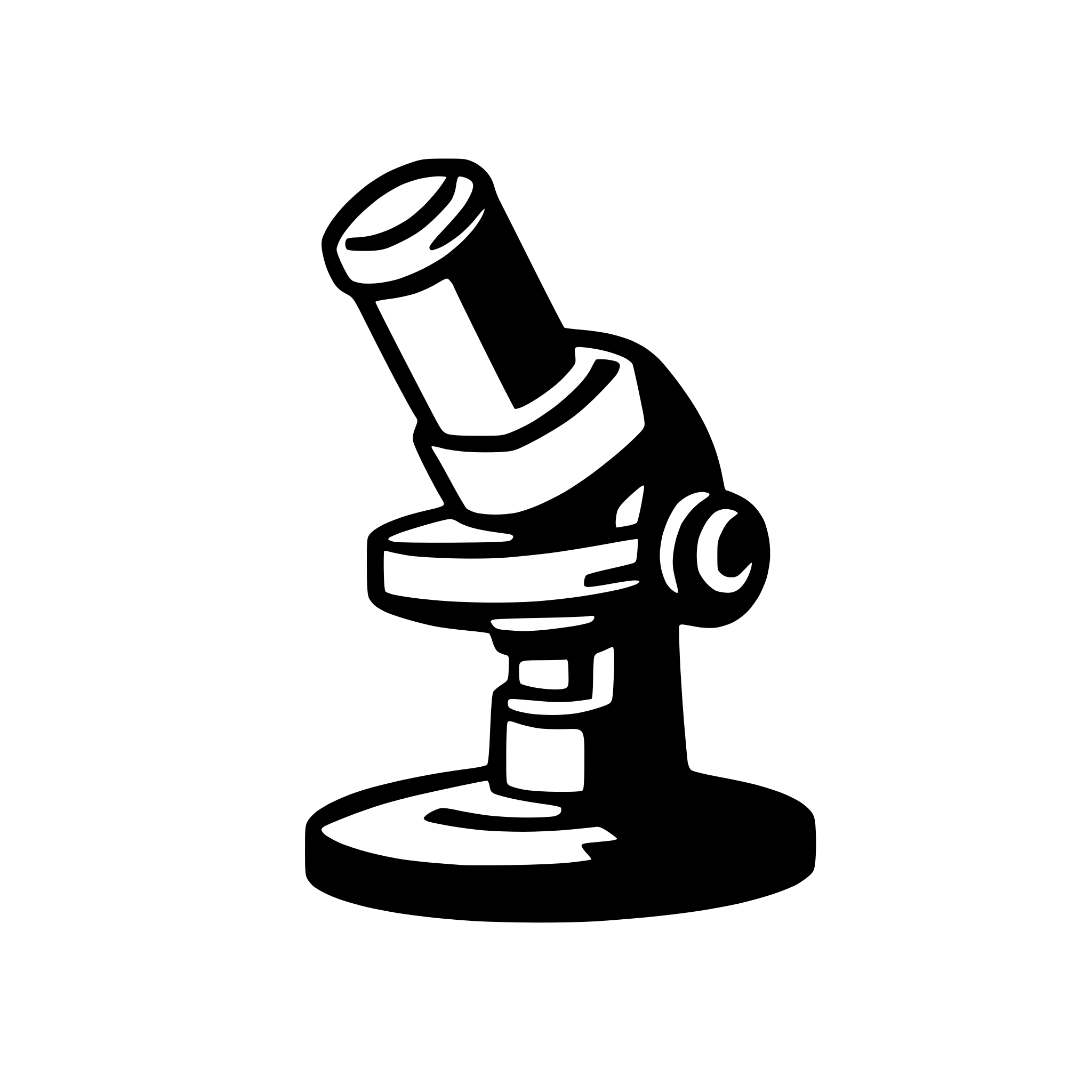 AI-generated SVG of a Microscope