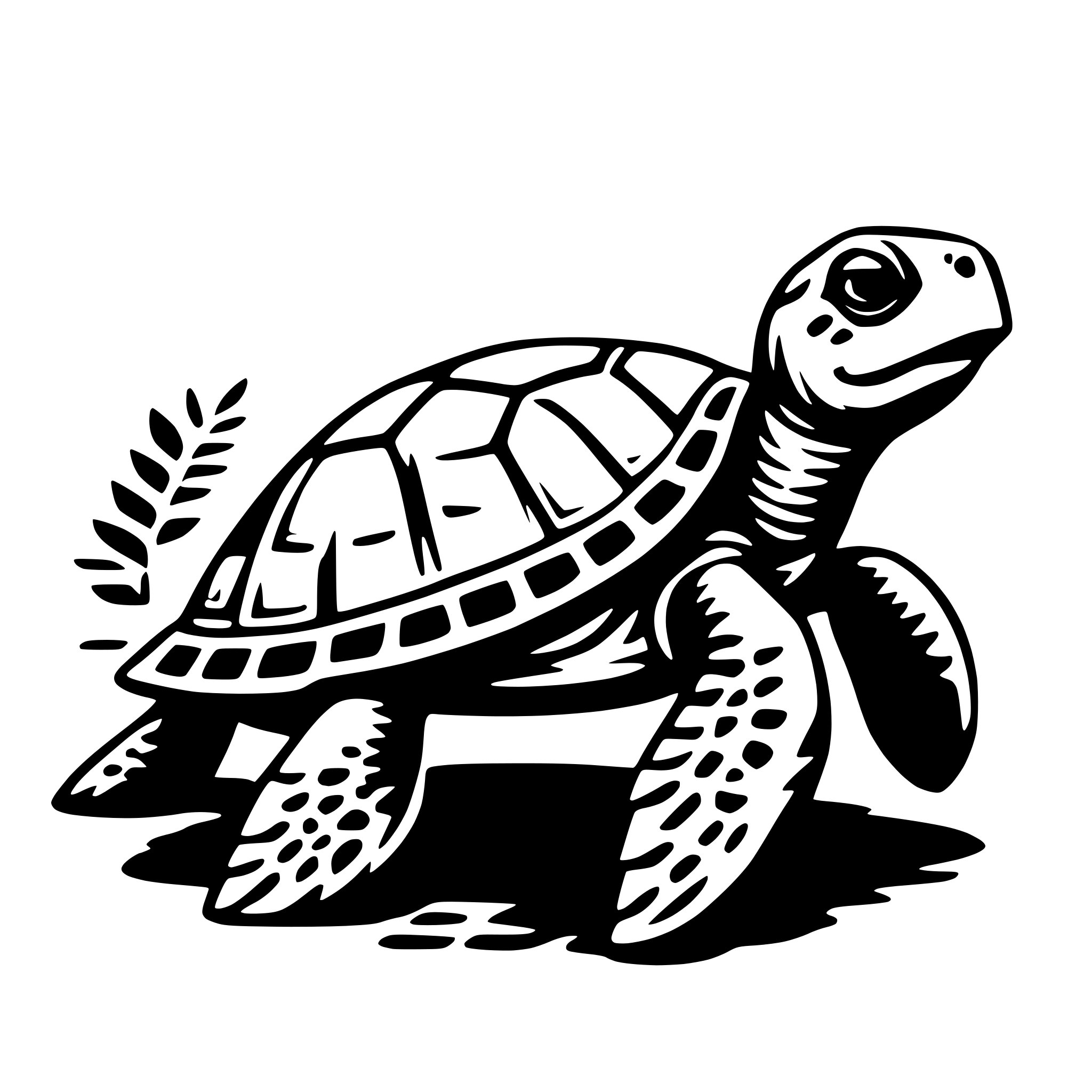 AI-generated SVG of 'sea turtle'