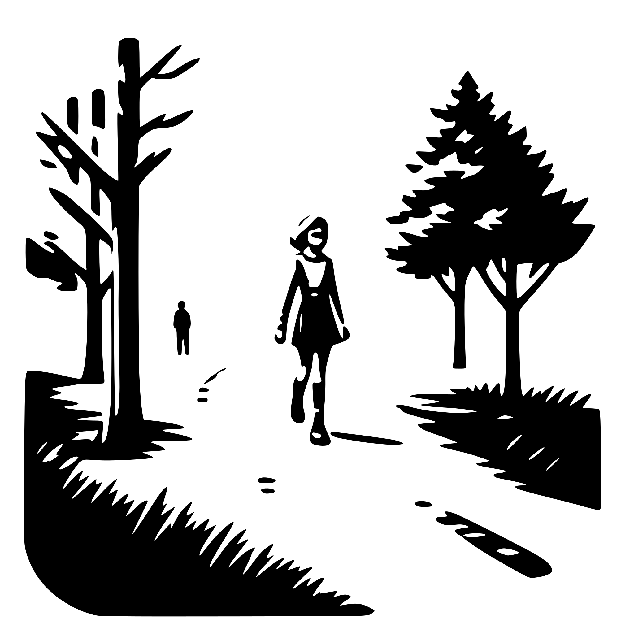 AI-generated SVG of 'nature walk'
