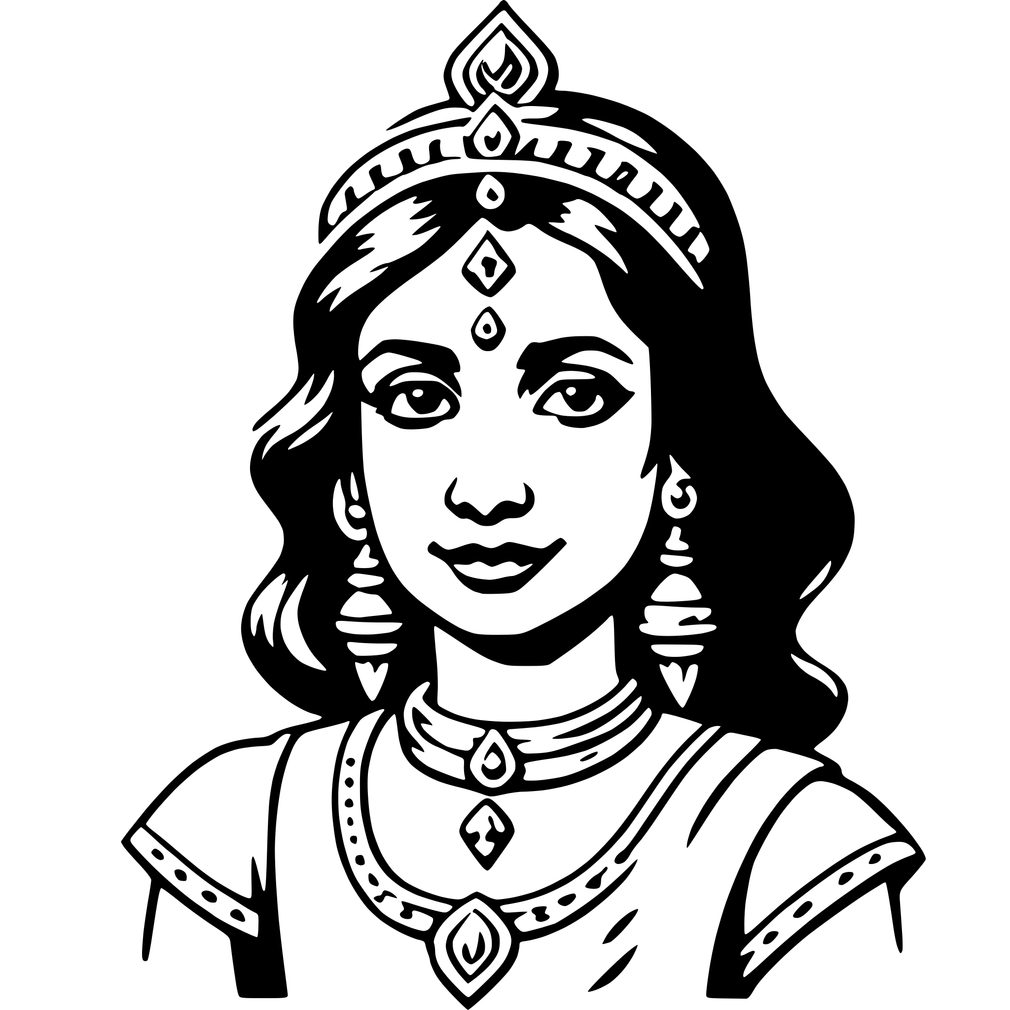 AI-generated SVG of 'lakshmi'