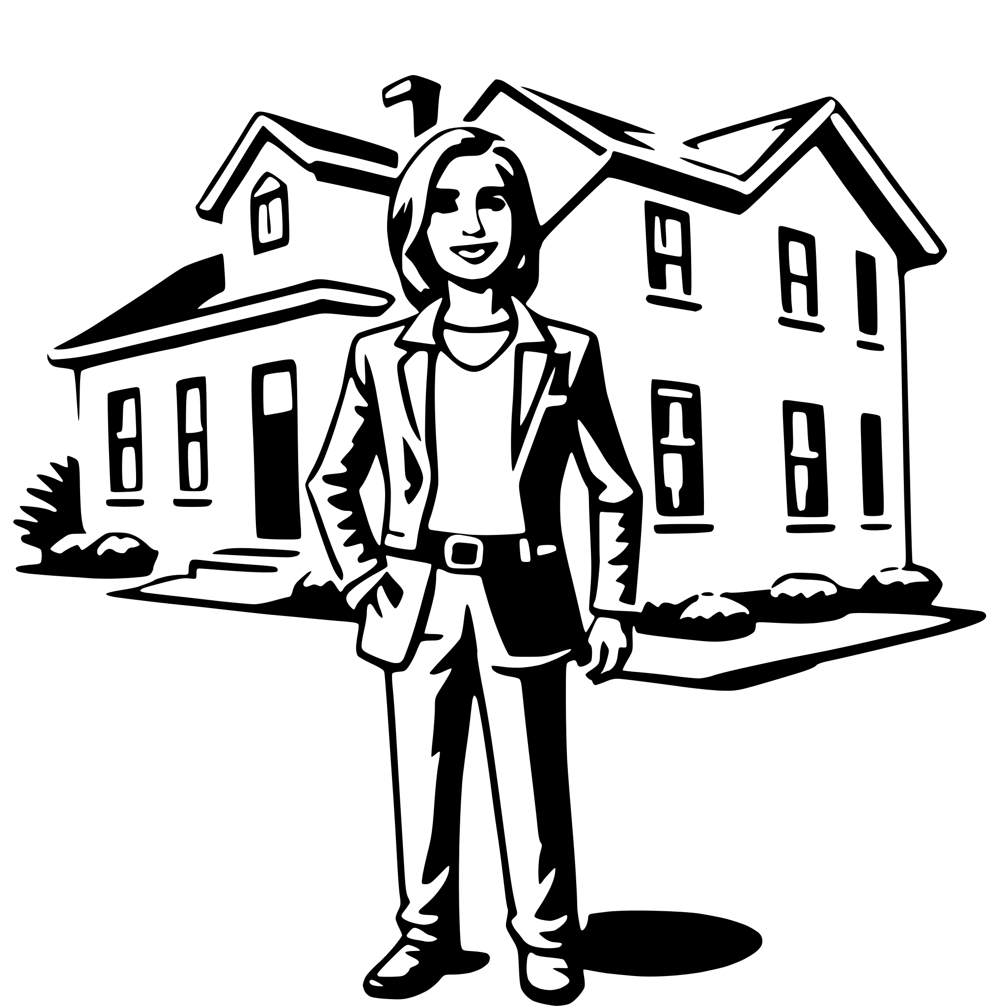 AI-generated SVG of 'real estate agent'