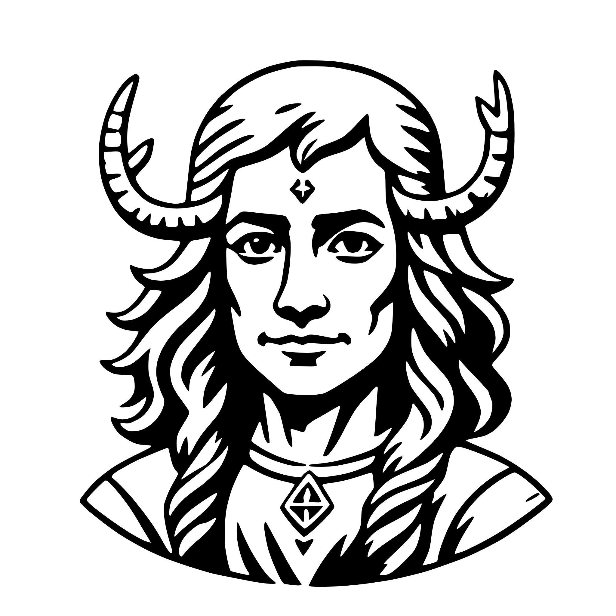 AI-generated SVG of 'cernunnos'