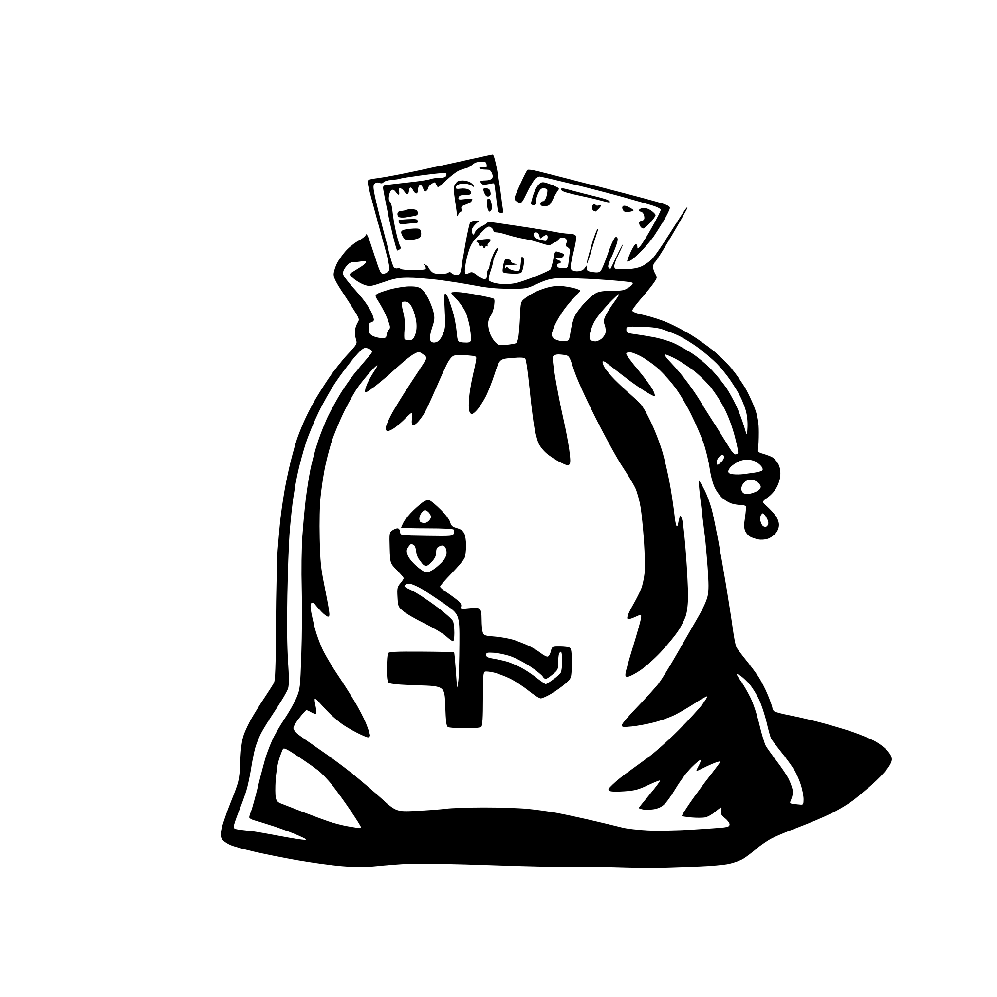 AI-generated SVG of a Bag of money