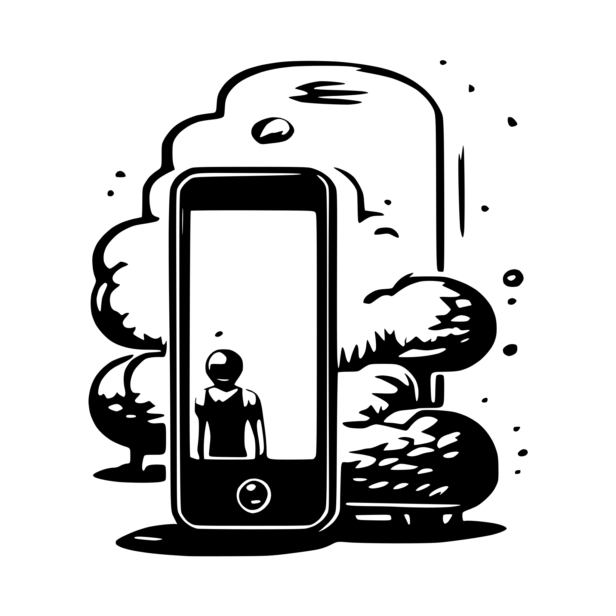 AI-generated SVG of a A smartphone with notification bubbles popping up on the screen. AI-generated SVG of a A smartphone with notification bubbles popping up on the screen.