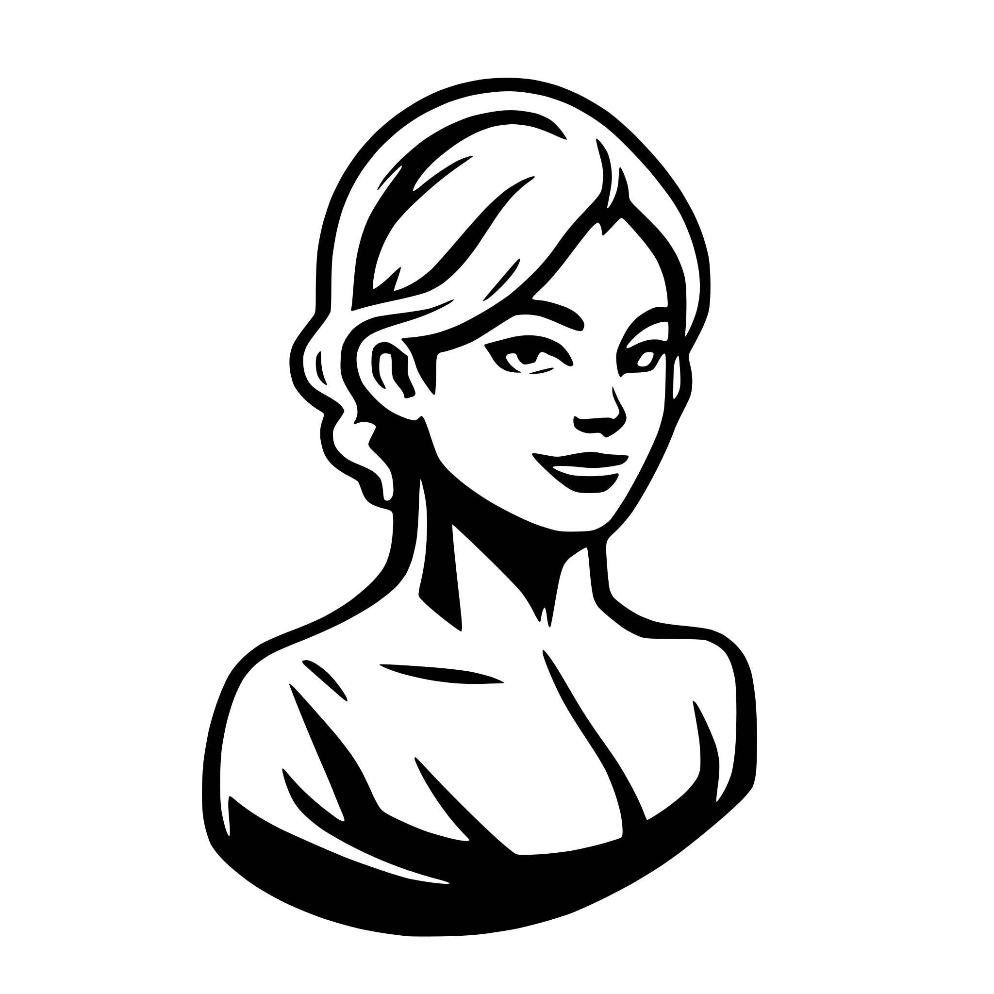AI-generated SVG of a simple person head and shoulder outline with dollar sign beside it equal size