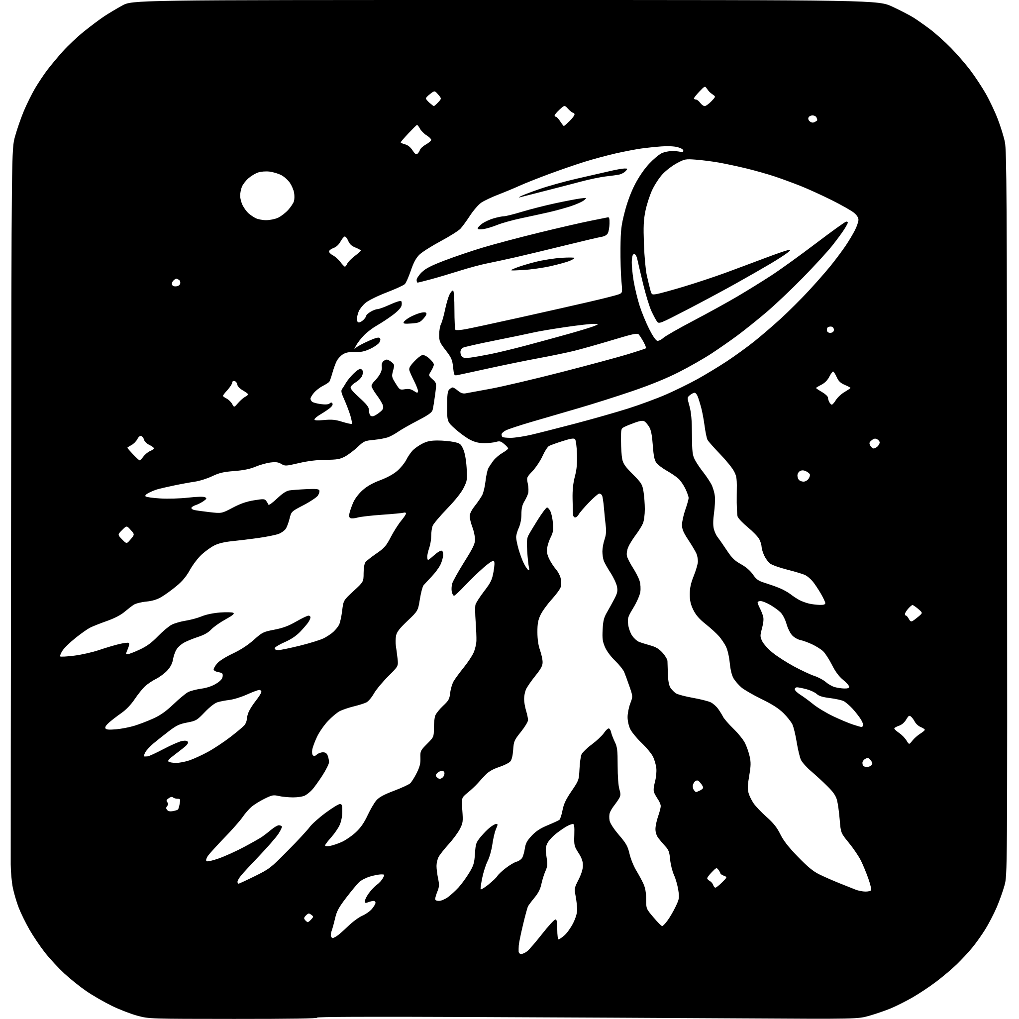 AI-generated SVG of 'comet flat'